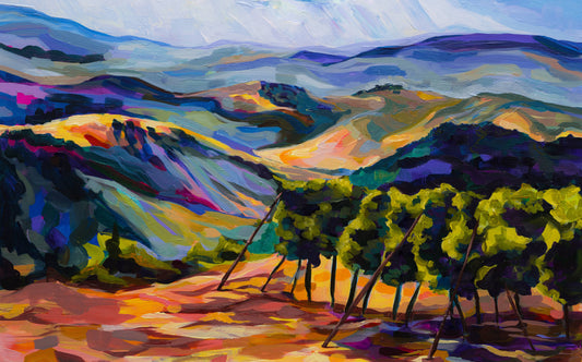 The Story Behind the Painting: Vineyards Beneath Jerusalem’s Sky