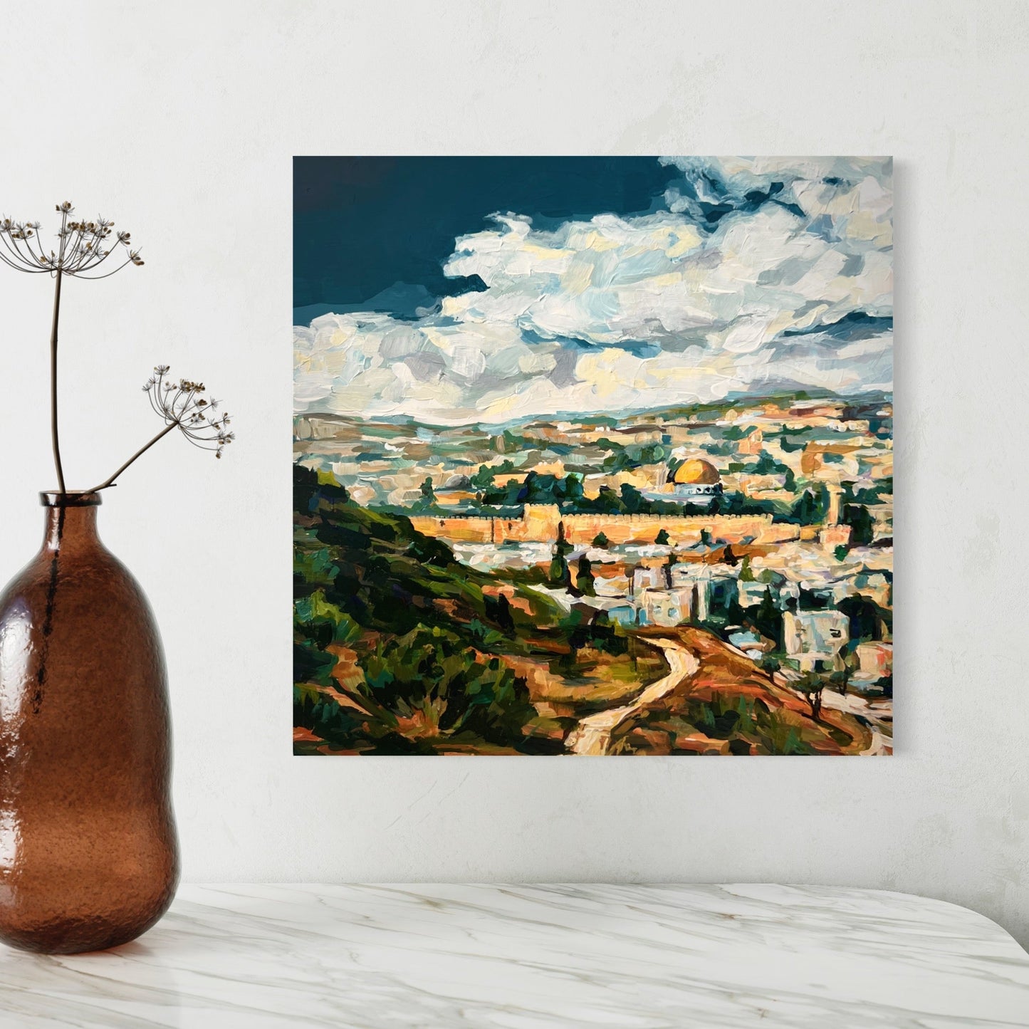 Modern Pilgrimage by Leah Luria print on canvas or fine art paper