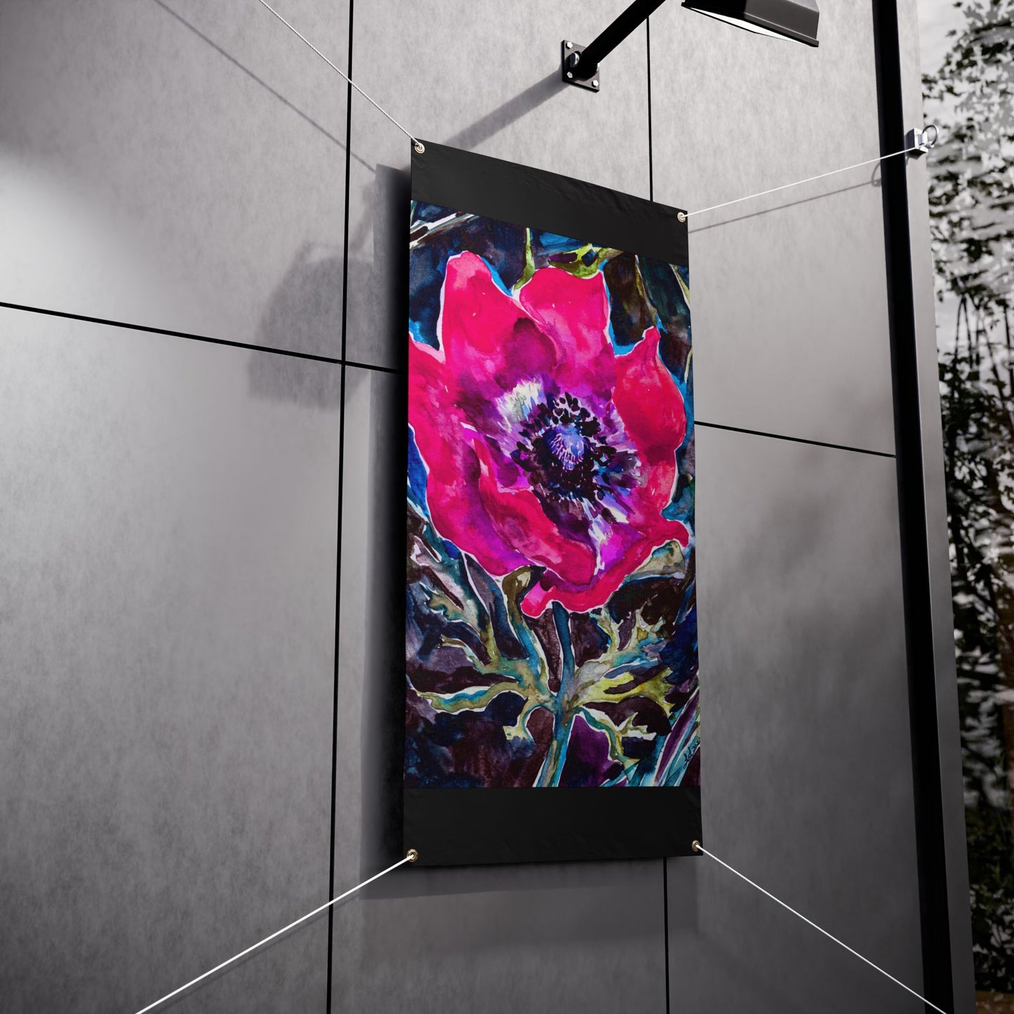 Watercolor Kalania Sukkah Tapestry (waterproof)