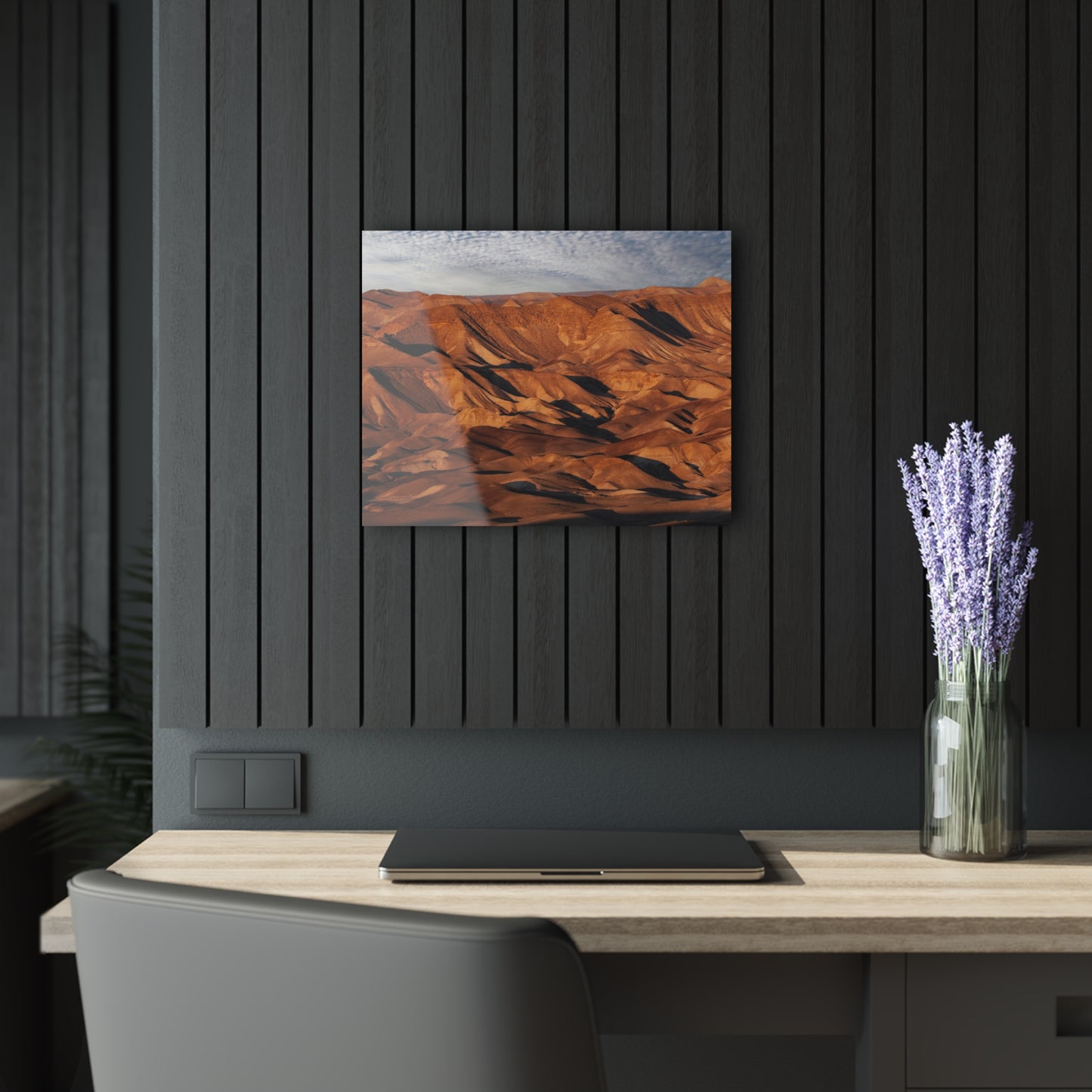 Judean Desert Sunrise by Yehoshua Halevi Photograph - Glossy Acrylic Print (French Cleat Hanging)