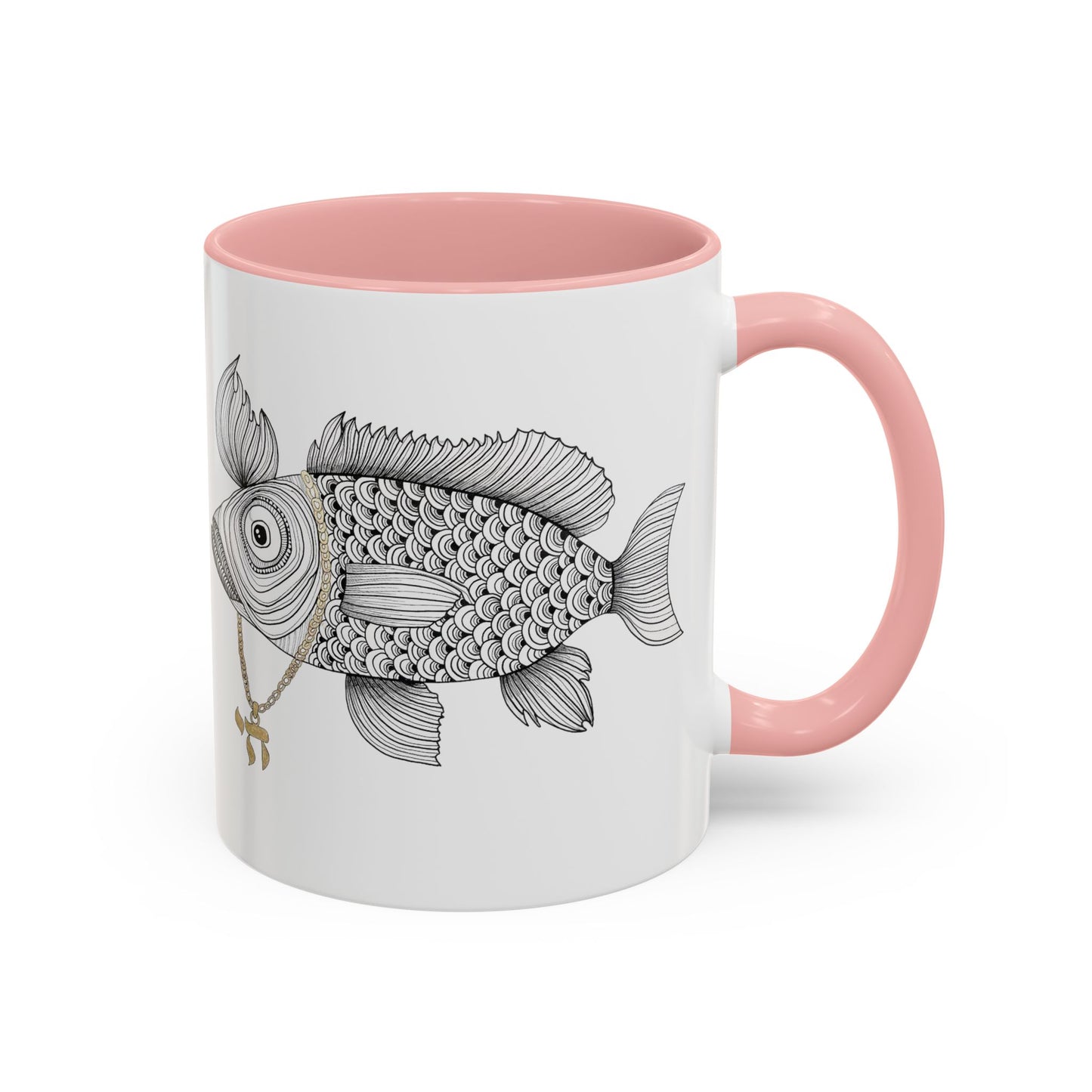 Chai Fish by Yael Flataeur Mug - Multi-Color Options