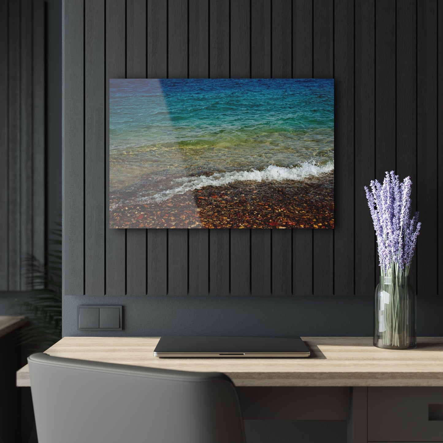 Red Sea Rainbow by Yehoshua Halevi Photograph - Acrylic Print (French Cleat Hanging)