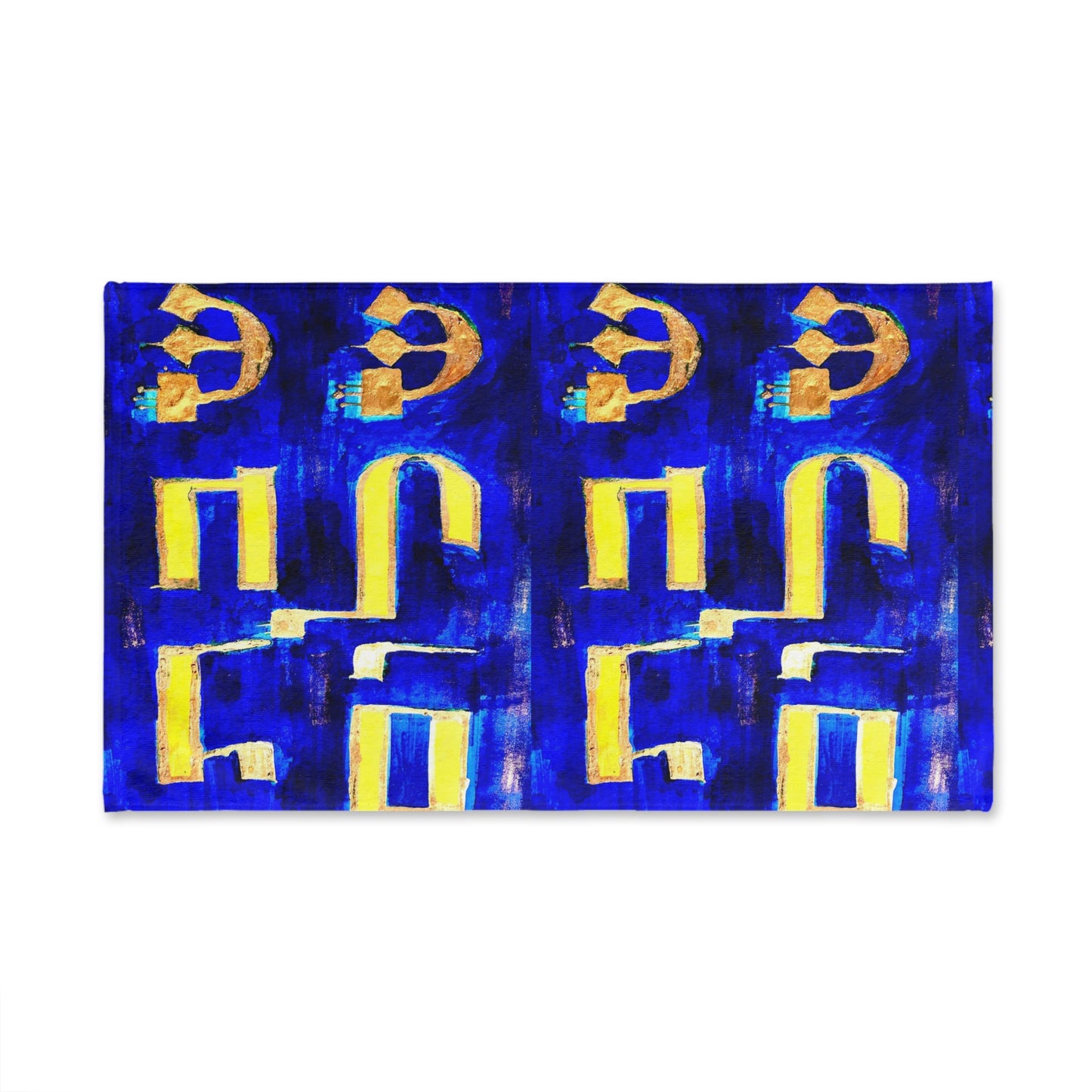 "Shabbat Shalom" Shabbat Netilat Yadayim Hand Towel by Dov Laimon