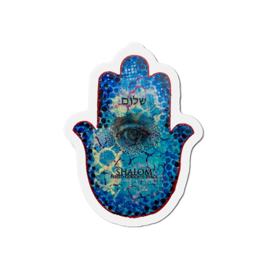 "Hamsa in Blues" by Esther Cohen Magnet