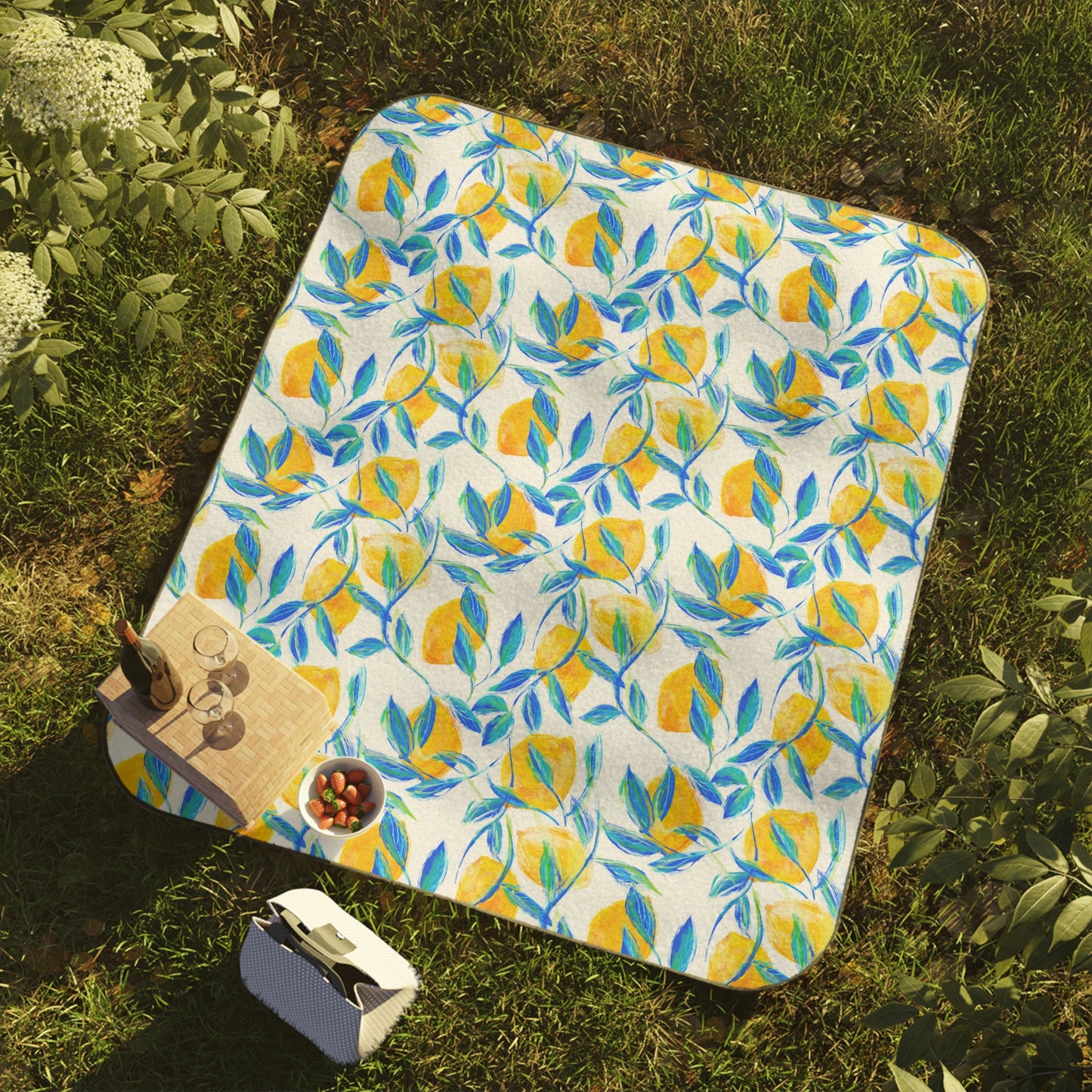 “Lemonade Serenade” by Leah Luria Picnic Blanket