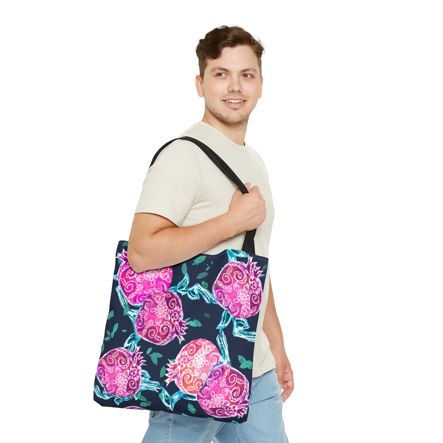 “Pomegranate Whimsy” by Leah Luria Tote Bag