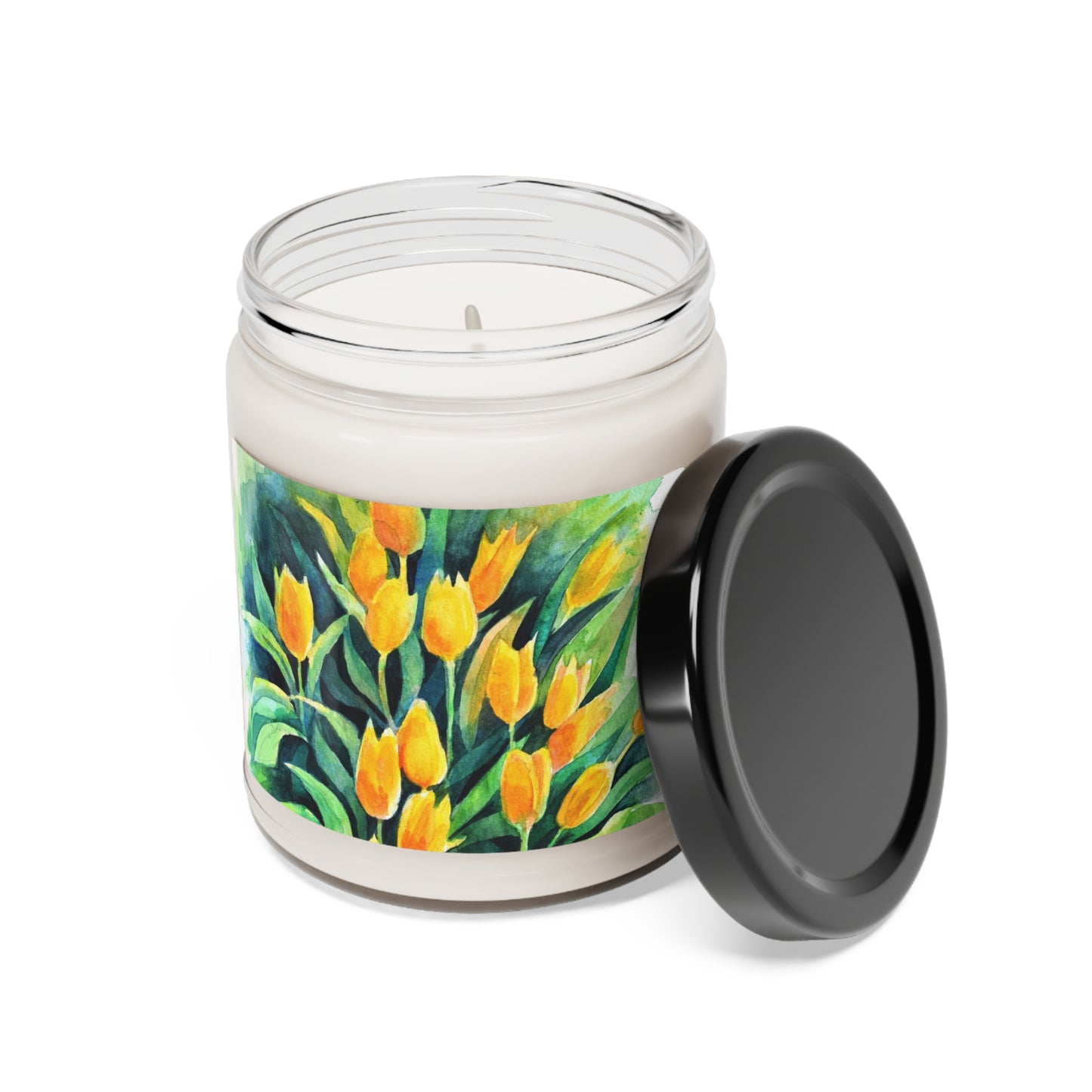 Yellow Tulips by Dena Ackerman Scented Soy Candle, 9oz