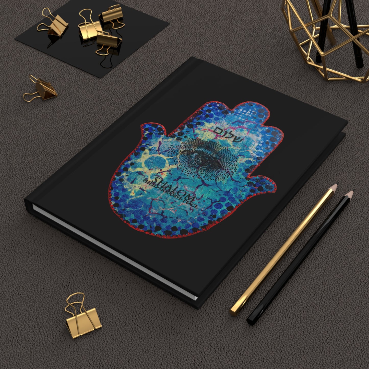 "Hamsa in Blues" by Esther Cohen Hardcover Journal Matte