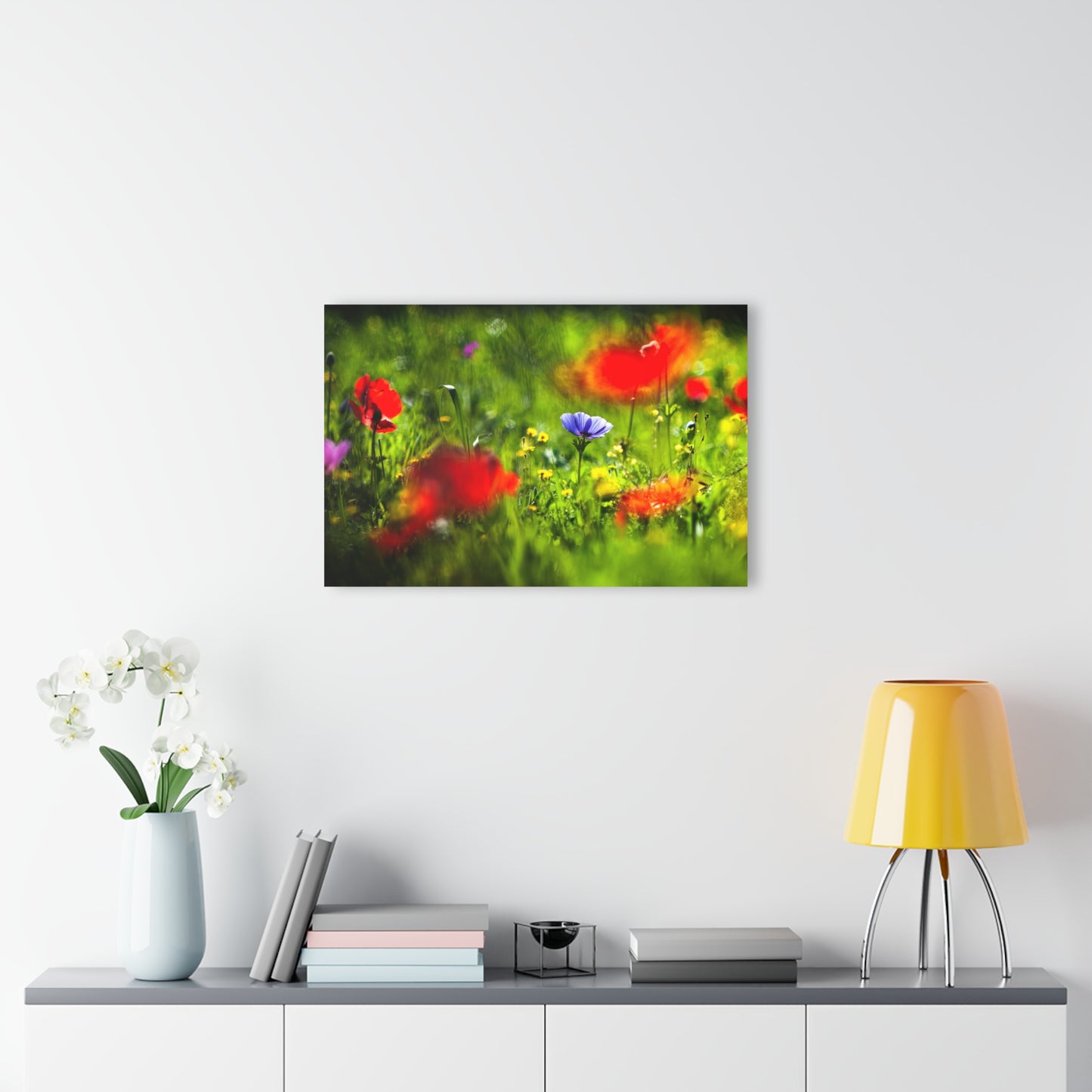 Elah Valley Wildflowers Yehoshua Halevi Photograph - Glossy Acrylic Print (French Cleat Hanging)