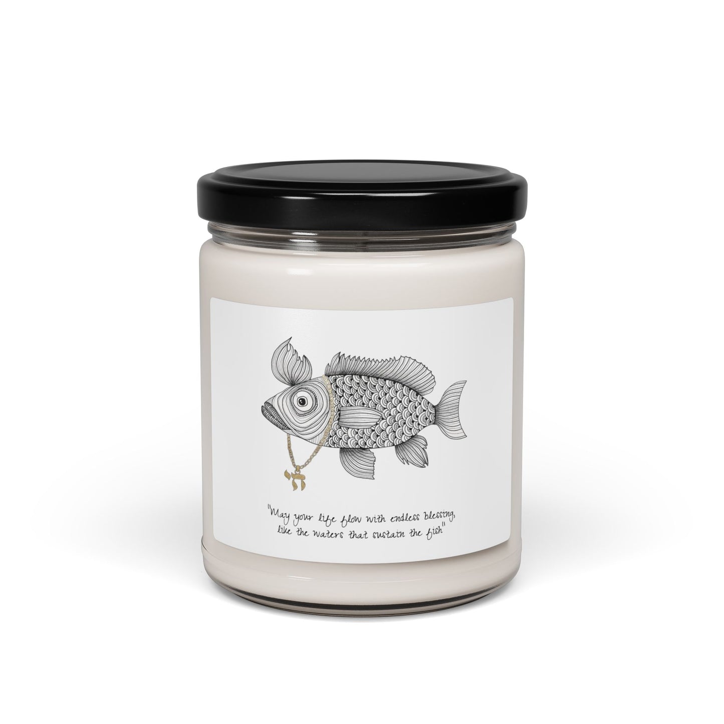 Soy Candle - Chai Fish Art, 9oz