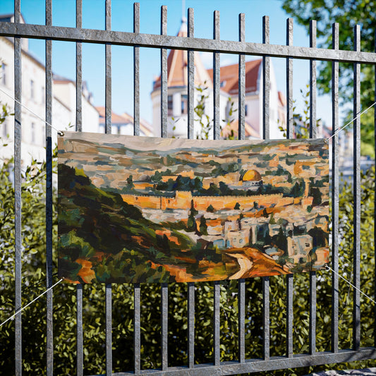Modern Pilgrimage Leah Luria Sukkah Tapestry (waterproof)