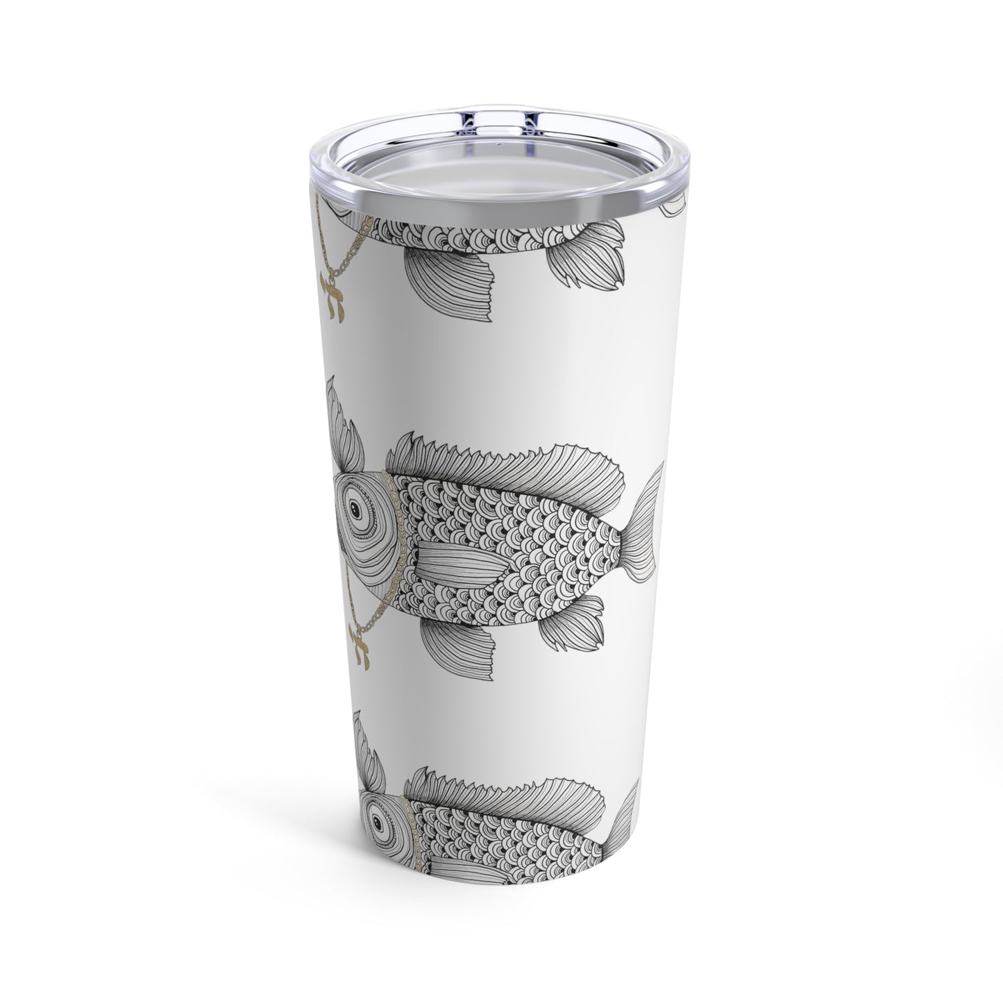 Chai Fish Tumbler 20oz by Yael Flatauer
