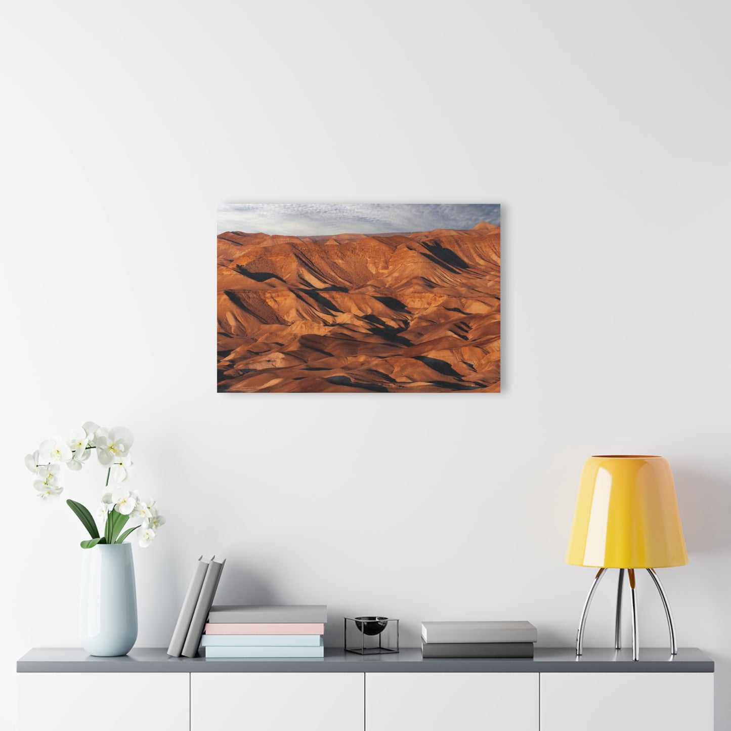 Judean Desert Sunrise by Yehoshua Halevi Photograph - Glossy Acrylic Print (French Cleat Hanging)