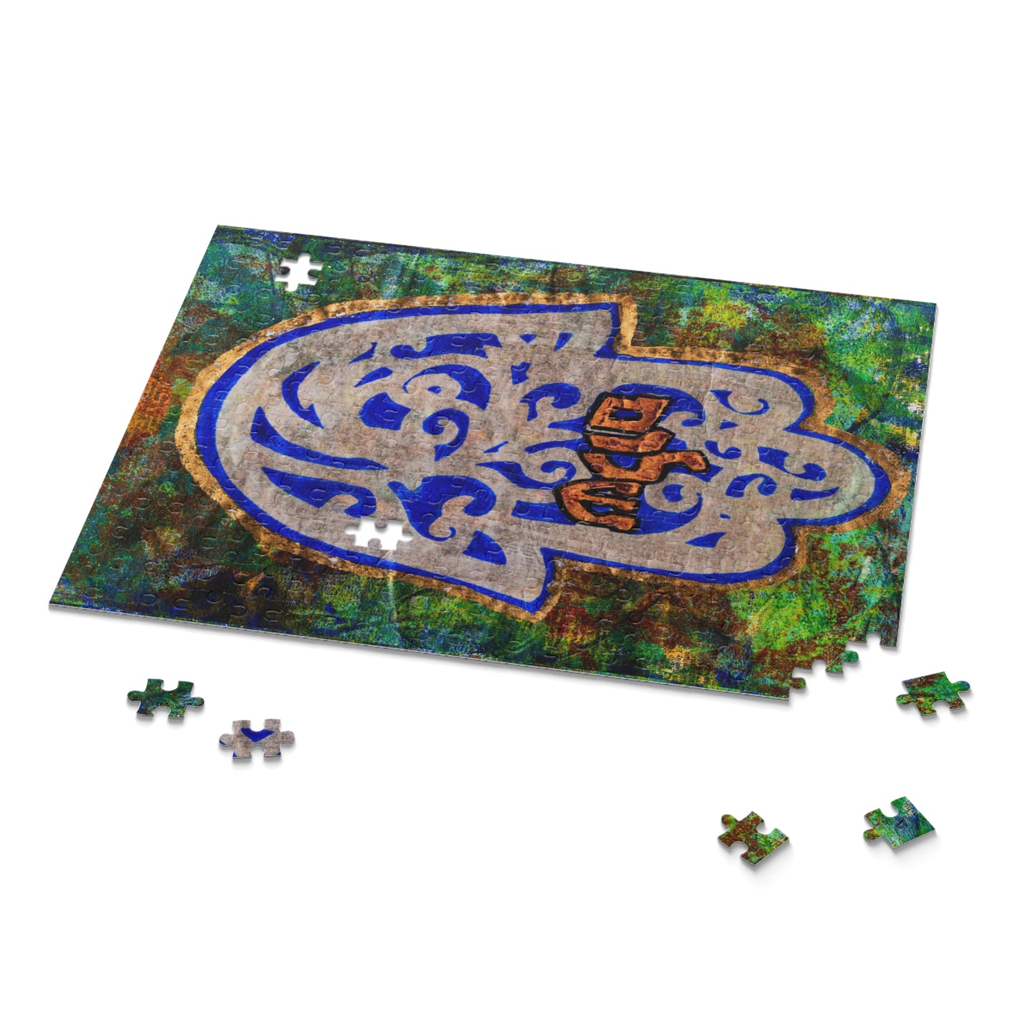 "Hamsa of Peace" by Esther Cohen Puzzle (120, 252, 500-Piece)