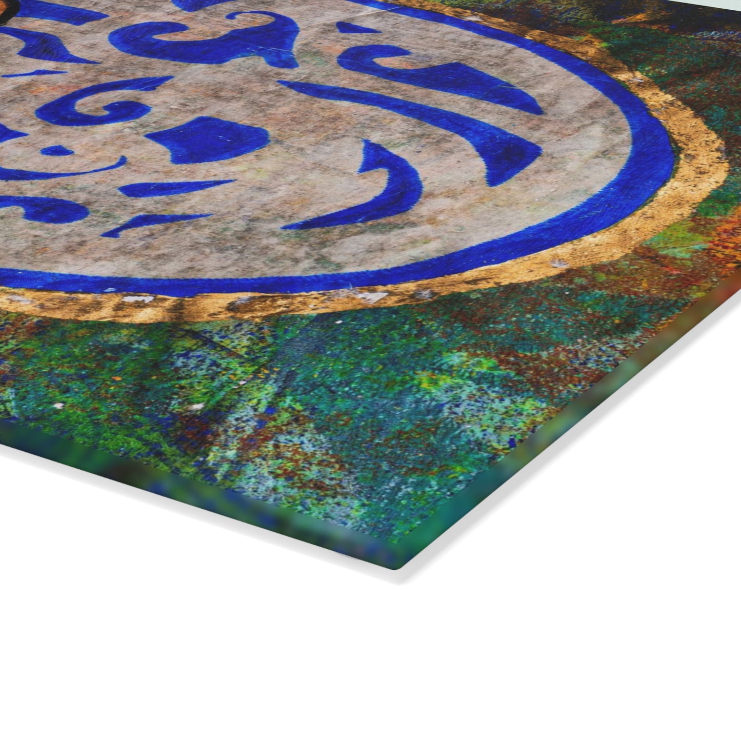 "Hamsa of Peace" Glass Challah Board by Esther Cohen