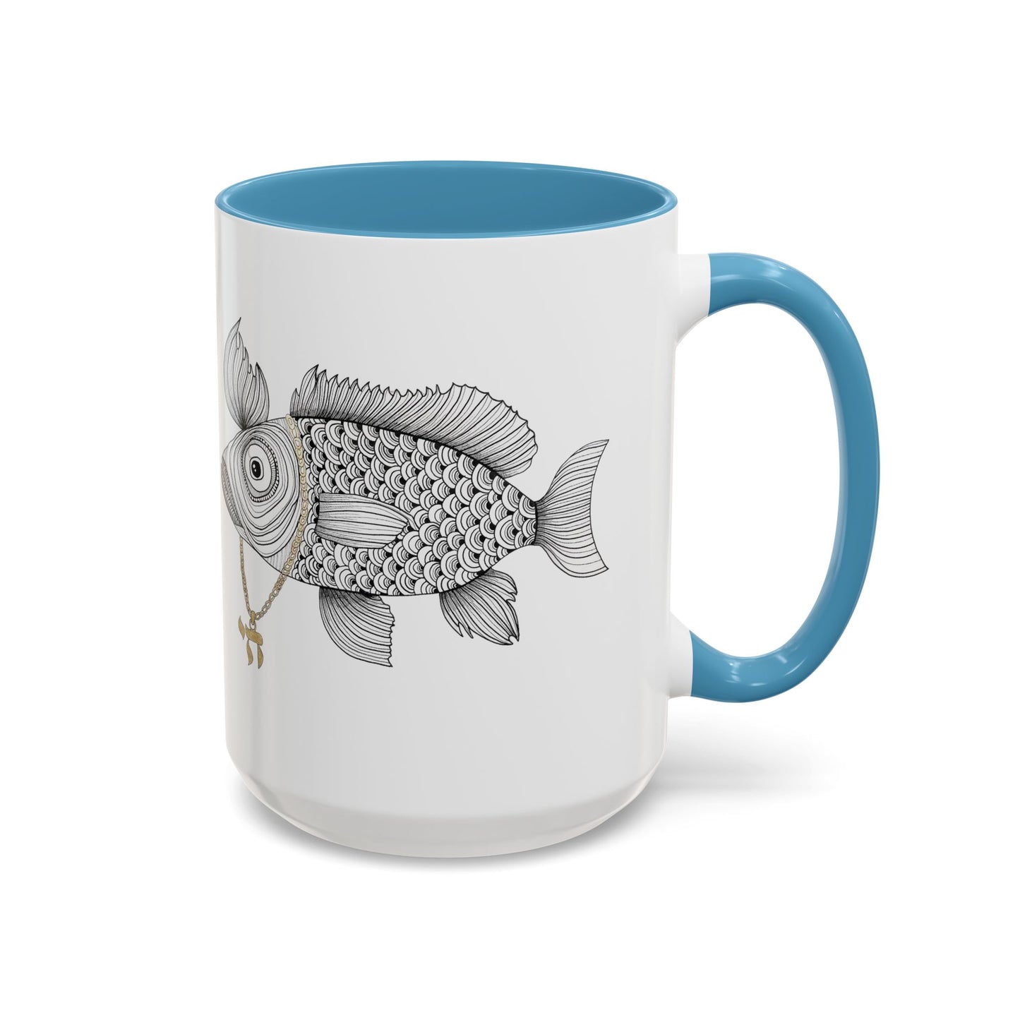 Chai Fish by Yael Flataeur Mug - Multi-Color Options