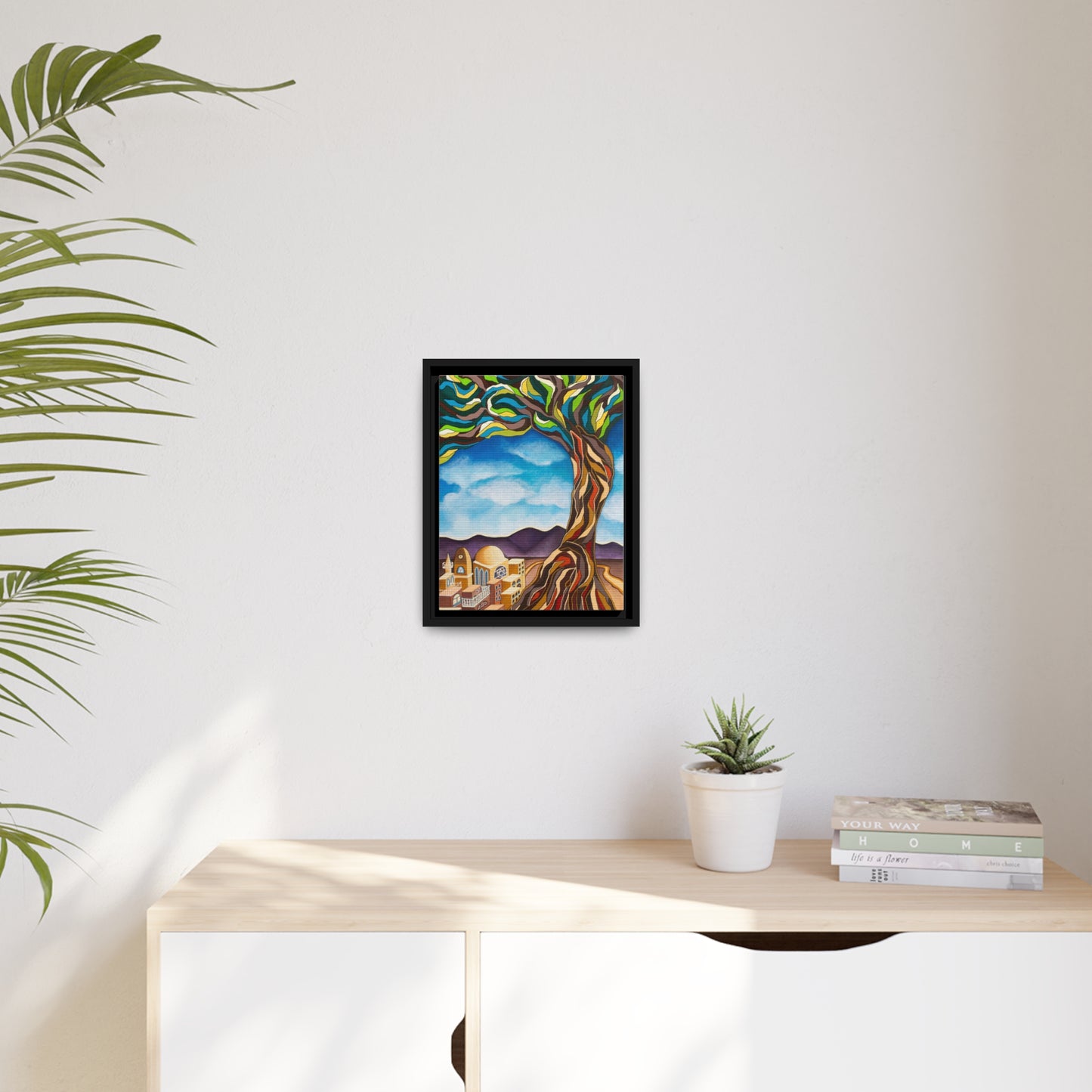 Tree of Life by Yael Flatauer - Framed Canvas Print