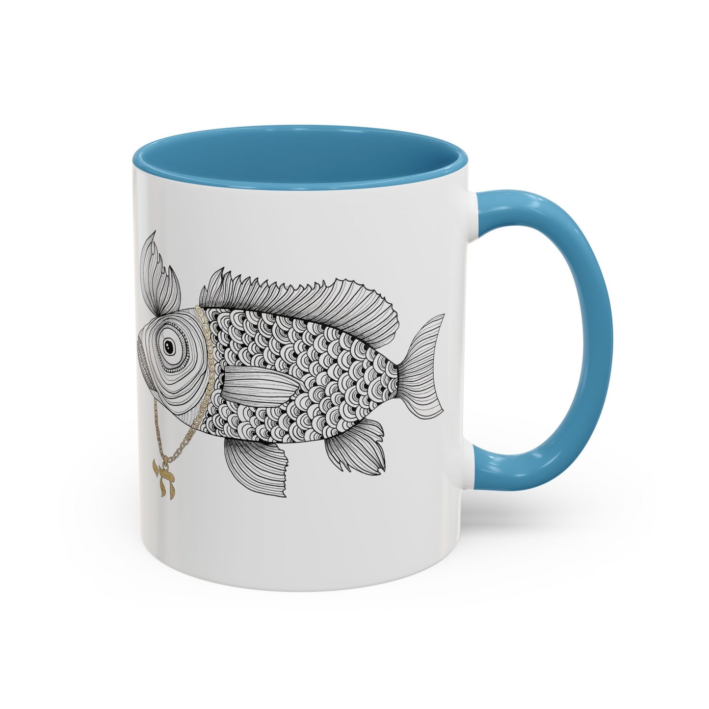 Chai Fish by Yael Flataeur Mug - Multi-Color Options