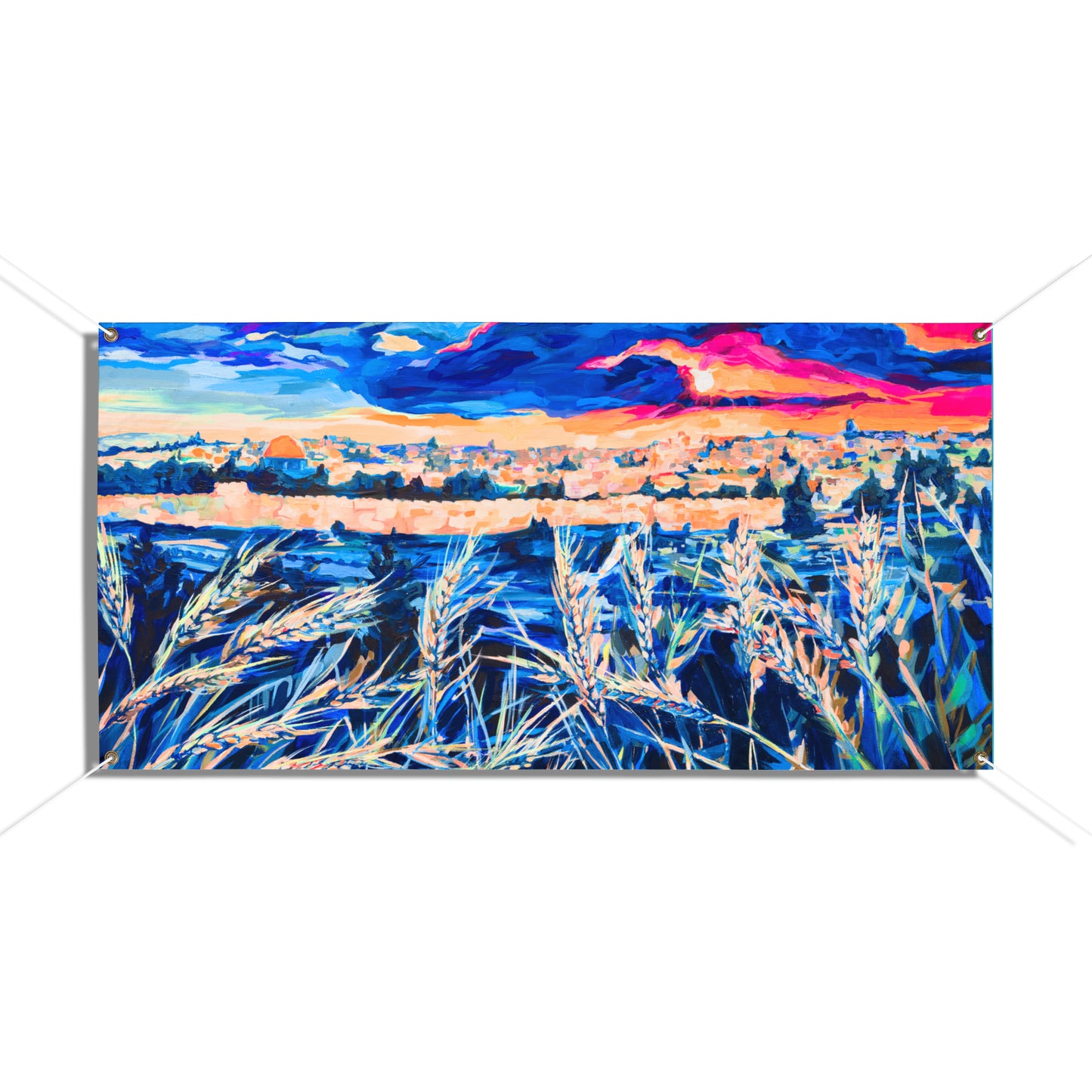Wild Wheat of Jerusalem Tapestry (waterproof)