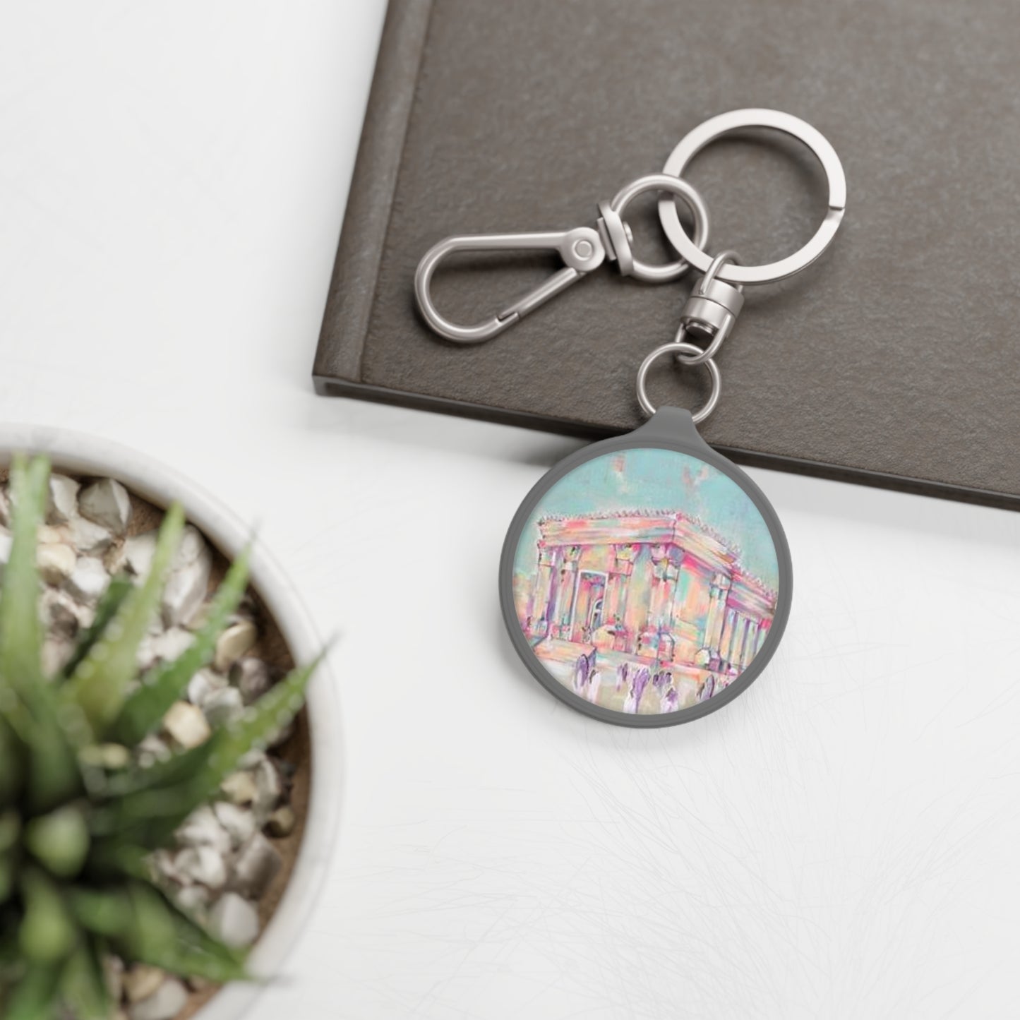 Beit Hamikdash III by Miryam Raz Keyring