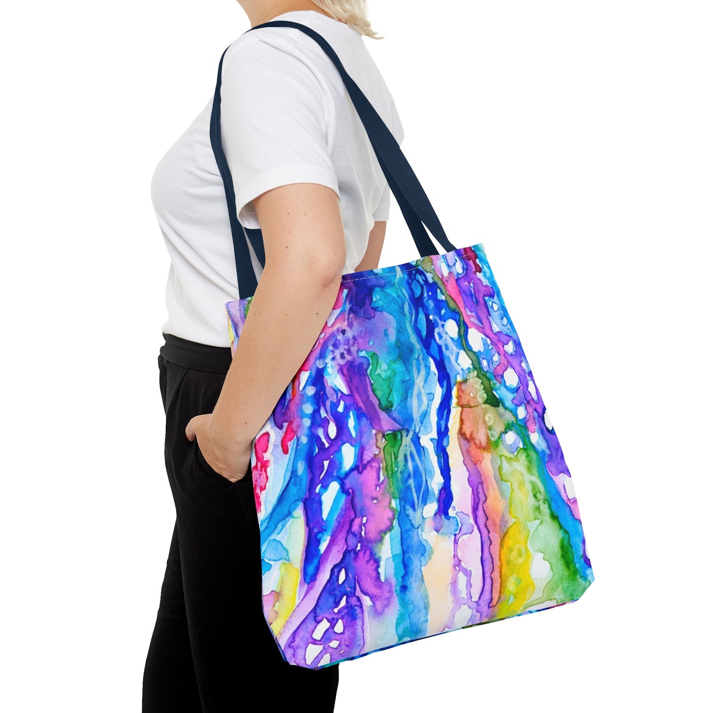 "Flow with the Universe” Tote with art by Avigail Sapir