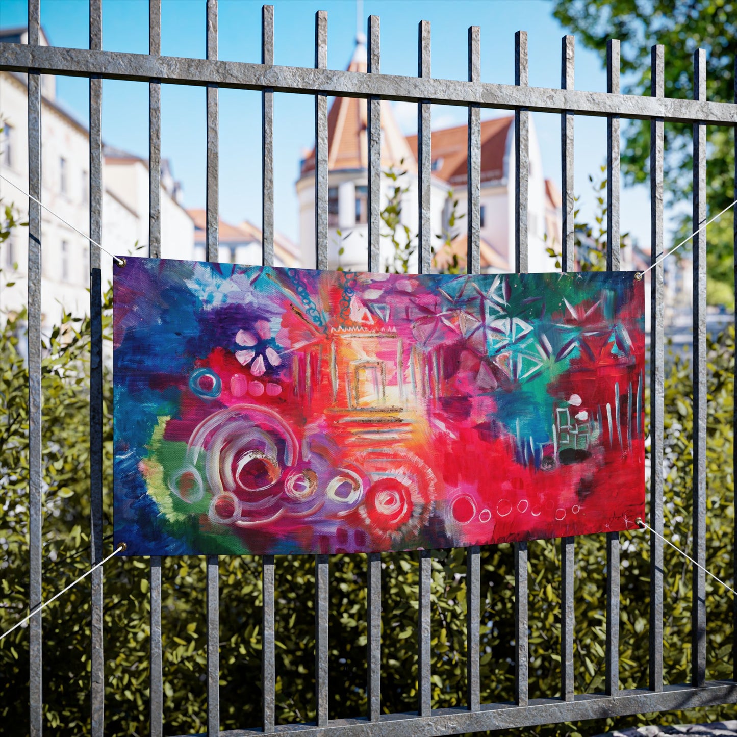 Awaken the Inner Light by Avigail Sapir Sukkah Tapestry (waterproof)