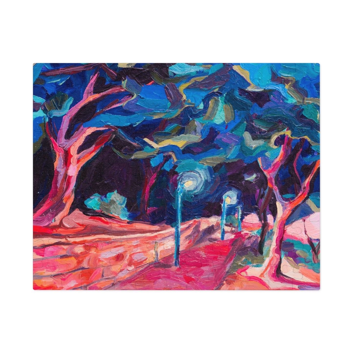 “Summer Evening Stroll in Israel” by Leah Luria Jigsaw Puzzle (30, 110, 252, 500,1000-Piece)