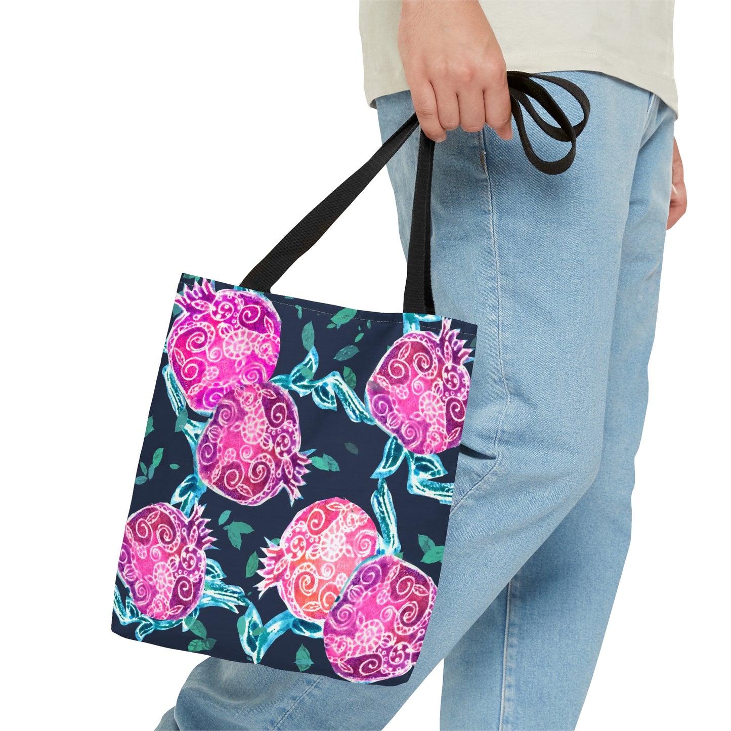 “Pomegranate Whimsy” by Leah Luria Tote Bag