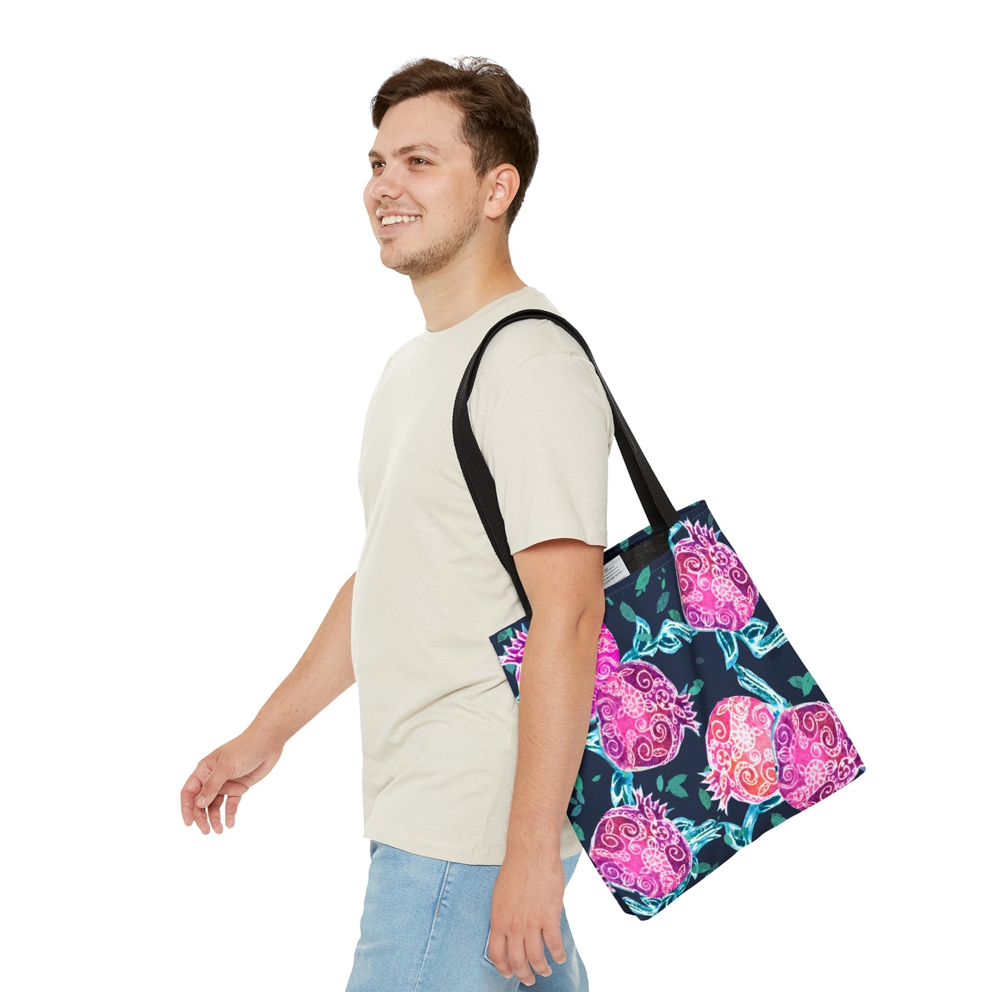 “Pomegranate Whimsy” by Leah Luria Tote Bag