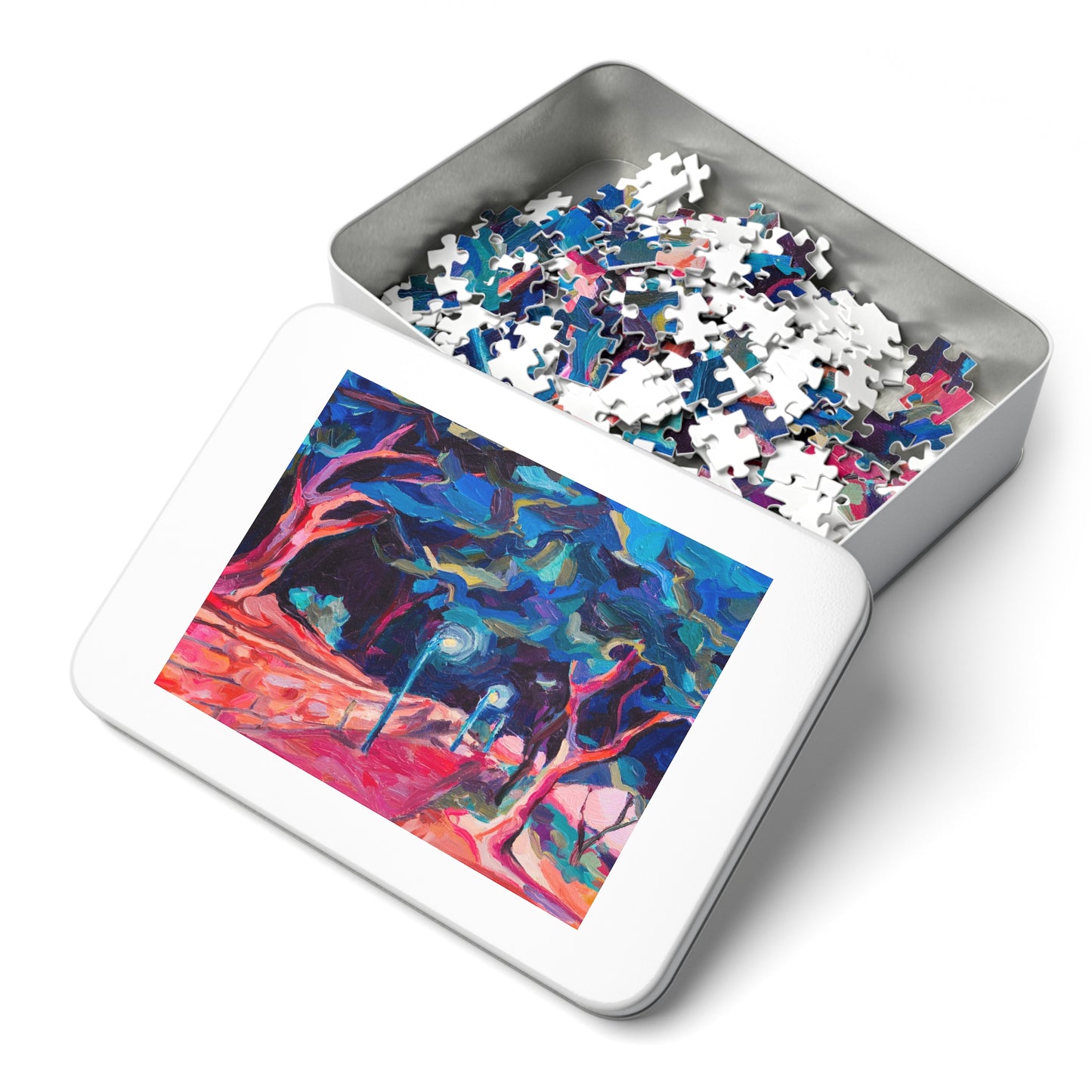 “Summer Evening Stroll in Israel” by Leah Luria Jigsaw Puzzle (30, 110, 252, 500,1000-Piece)