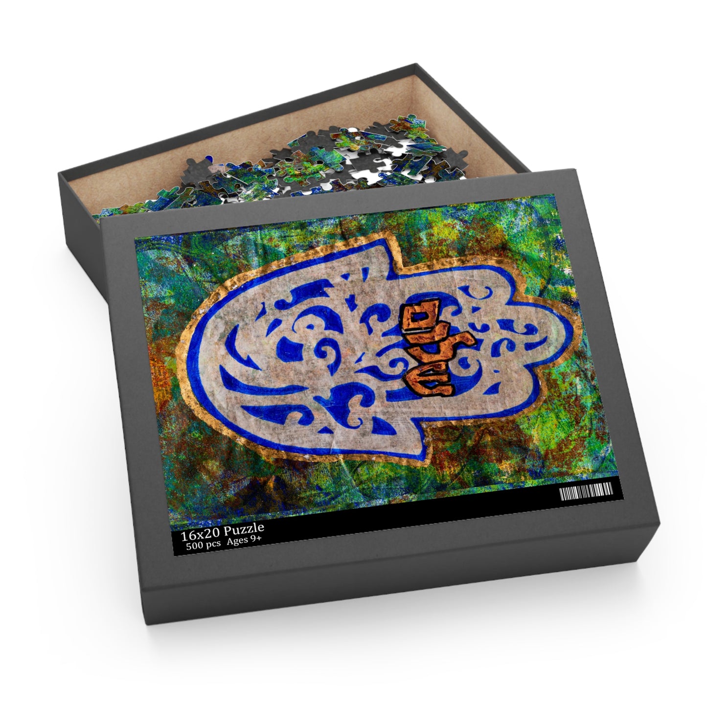 "Hamsa of Peace" by Esther Cohen Puzzle (120, 252, 500-Piece)
