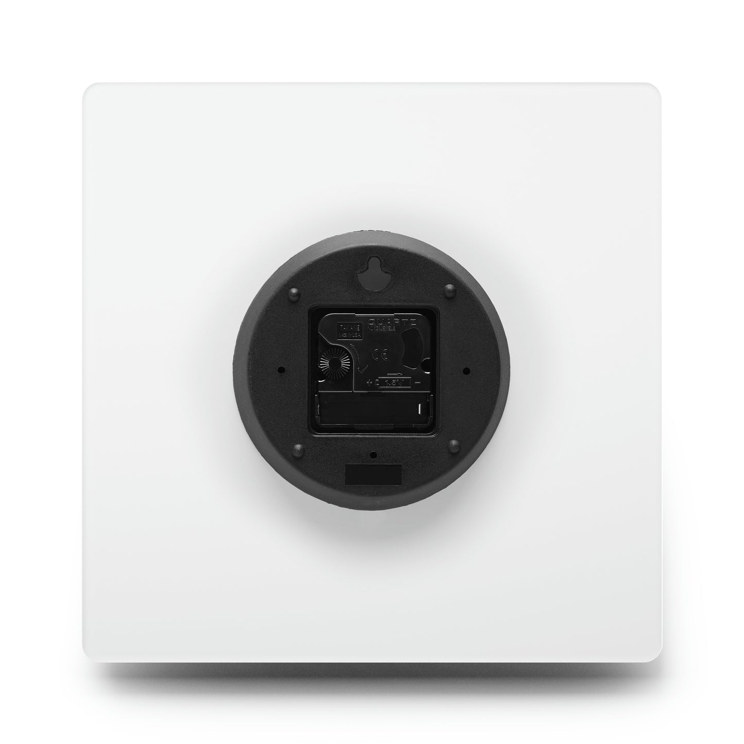 "Black Ahava" Acrylic Wall Clock by Dov Laimon