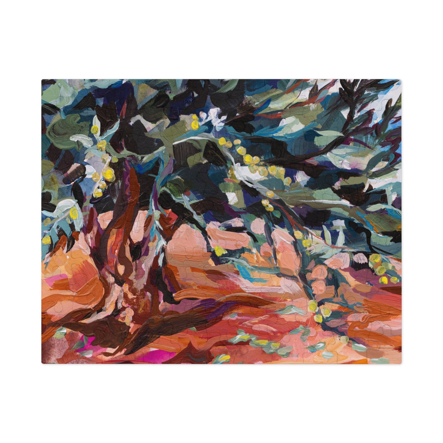 Portrait of an Ancient Olive Tree Painted Puzzle (30, 110, 252, 500,1000-Piece)