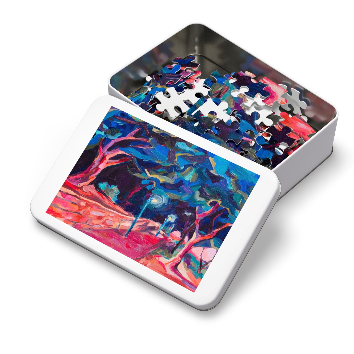 “Summer Evening Stroll in Israel” by Leah Luria Jigsaw Puzzle (30, 110, 252, 500,1000-Piece)