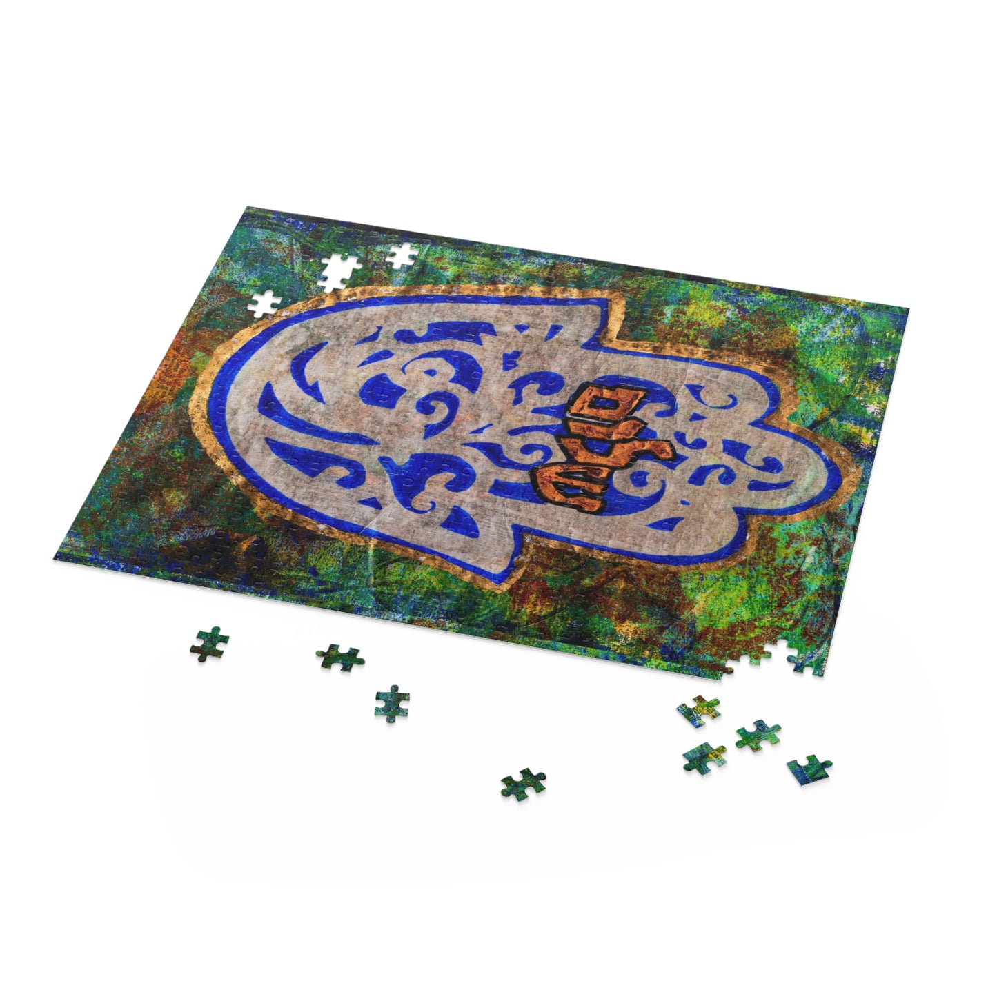 "Hamsa of Peace" by Esther Cohen Puzzle (120, 252, 500-Piece)