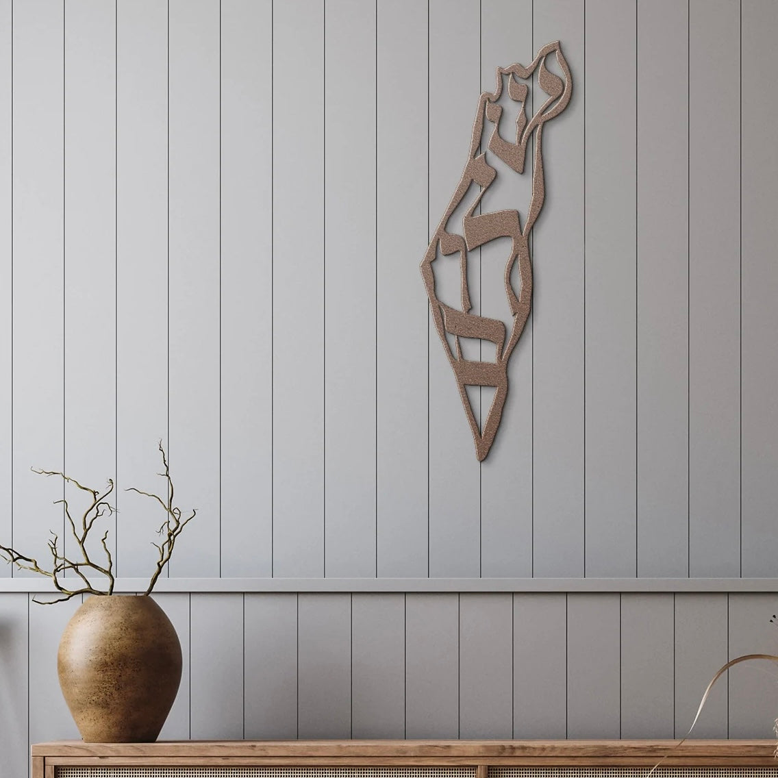 Peace in Israel by Leah Luria - Metal Wall Art