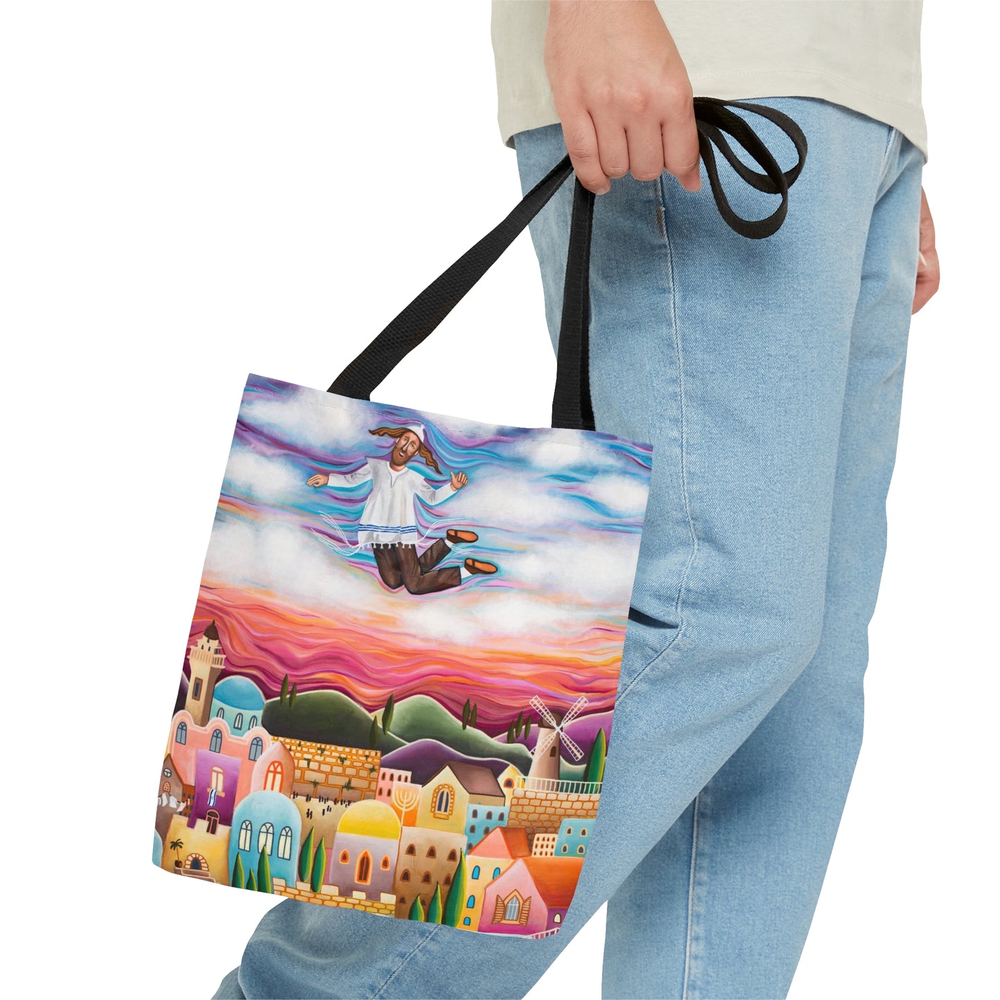 Flying Hassid by Yael Flataur Tote Bag