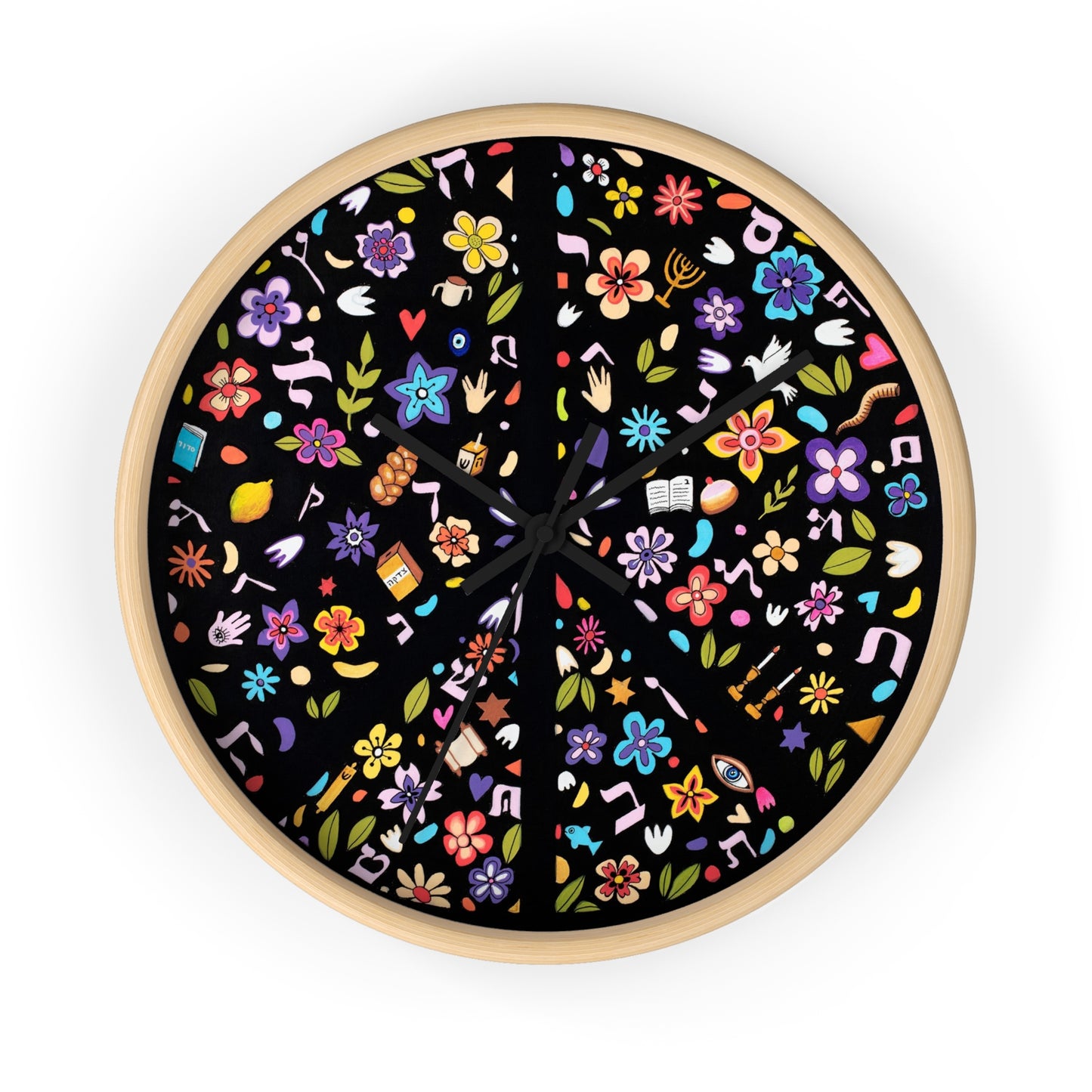 "Piece of Peace" by Yael Flatauer Wall Clock