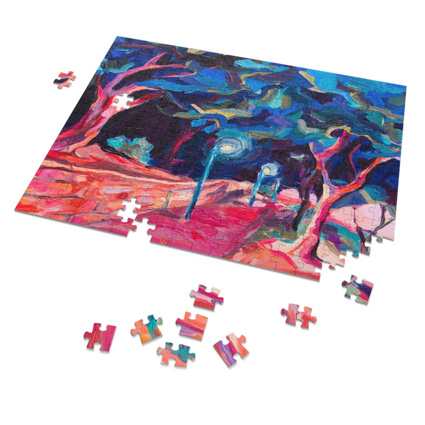 “Summer Evening Stroll in Israel” by Leah Luria Jigsaw Puzzle (30, 110, 252, 500,1000-Piece)