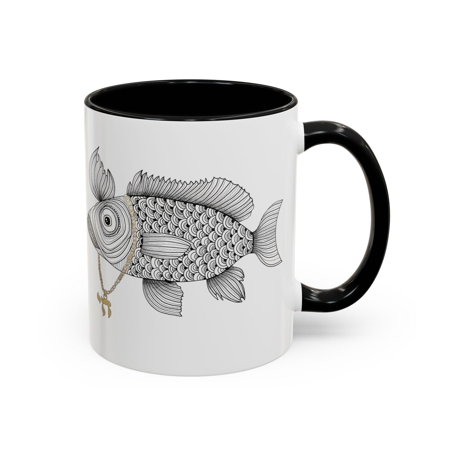 Chai Fish by Yael Flataeur Mug - Multi-Color Options