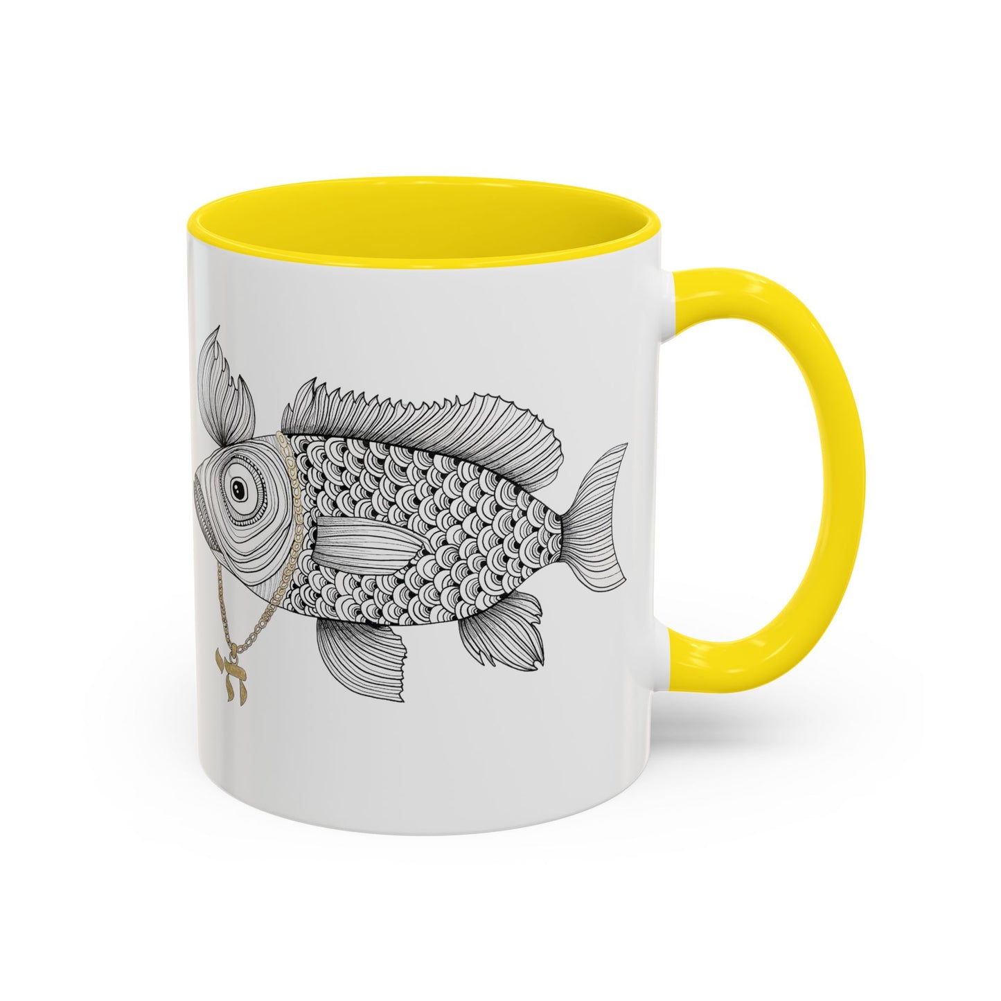 Chai Fish by Yael Flataeur Mug - Multi-Color Options