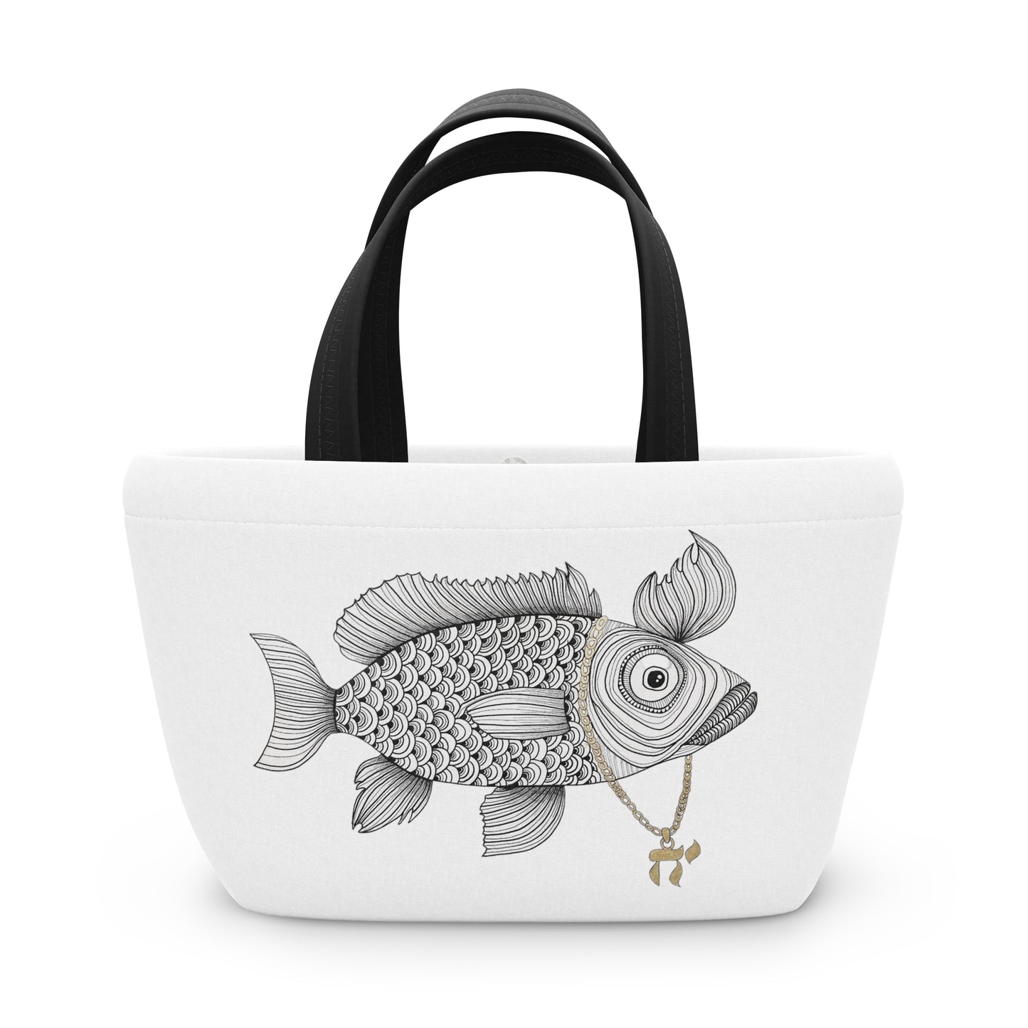 Chai Fish Lunch Bag by Yael Flatauer