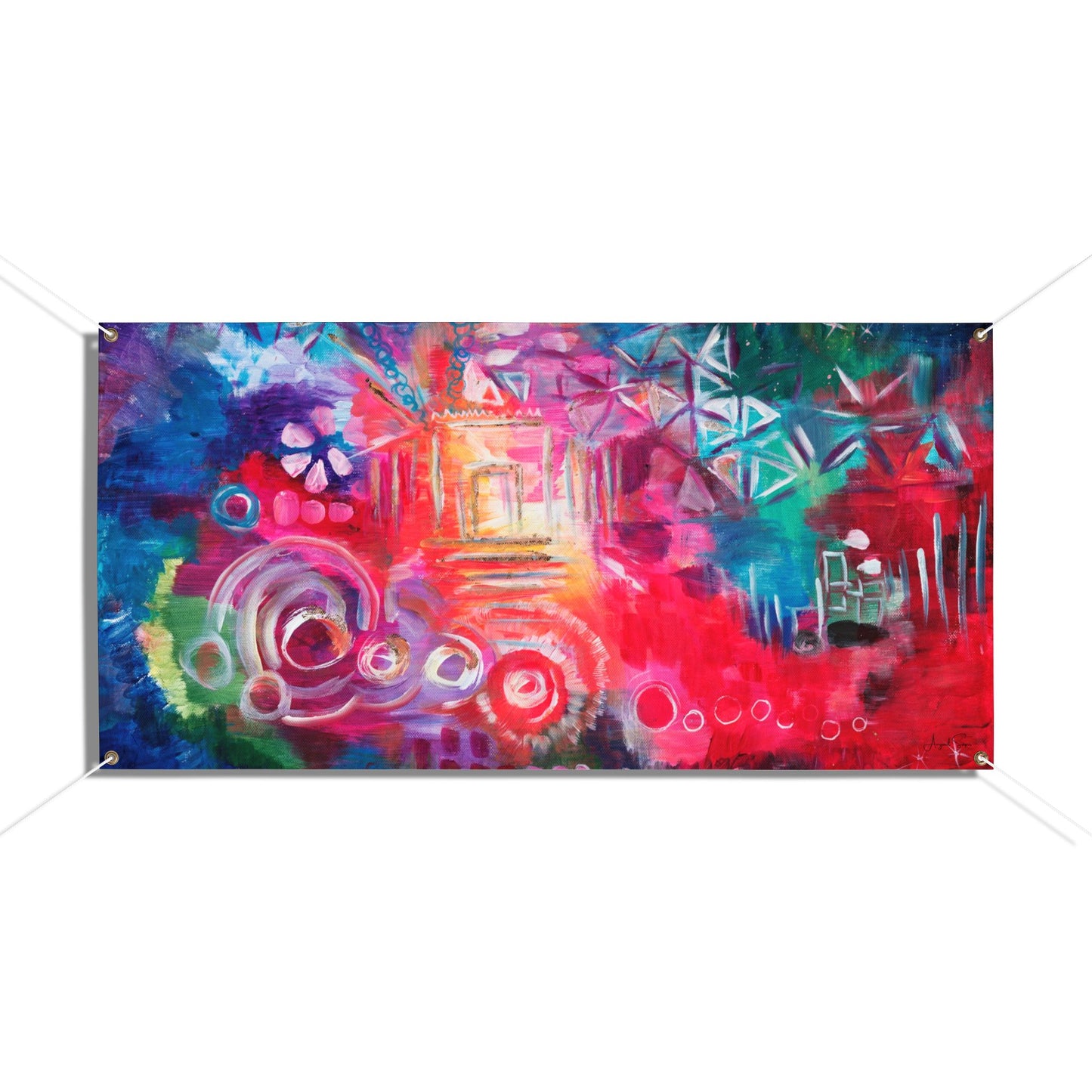 Awaken the Inner Light by Avigail Sapir Sukkah Tapestry (waterproof)
