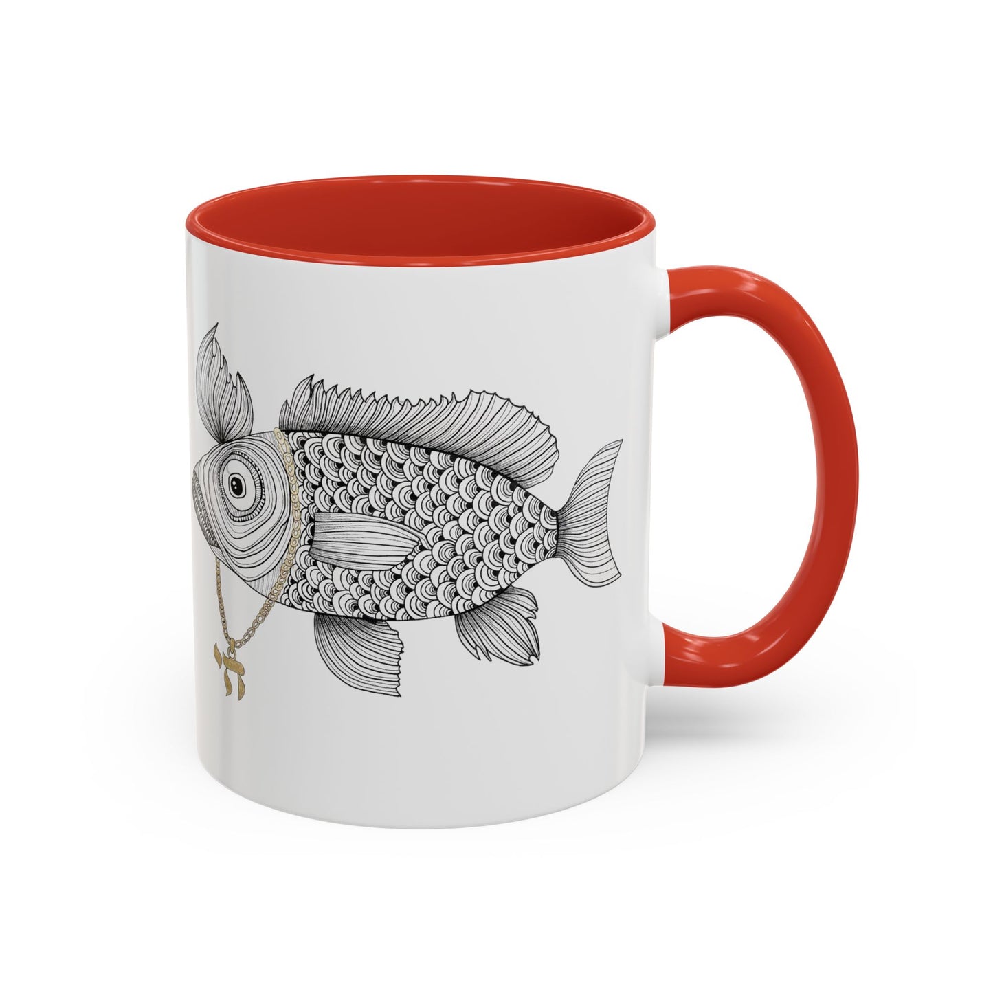 Chai Fish by Yael Flataeur Mug - Multi-Color Options