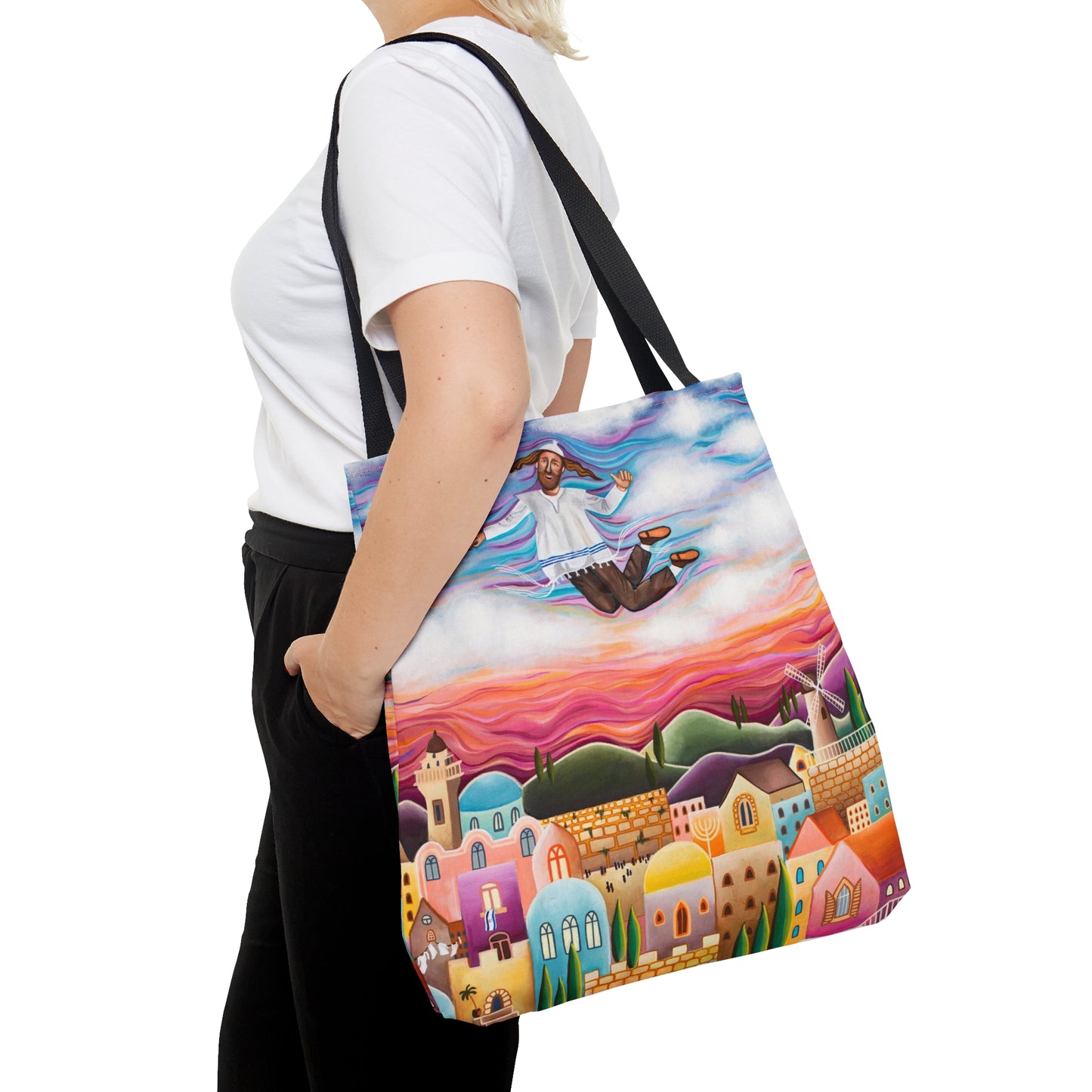 Flying Hassid by Yael Flataur Tote Bag