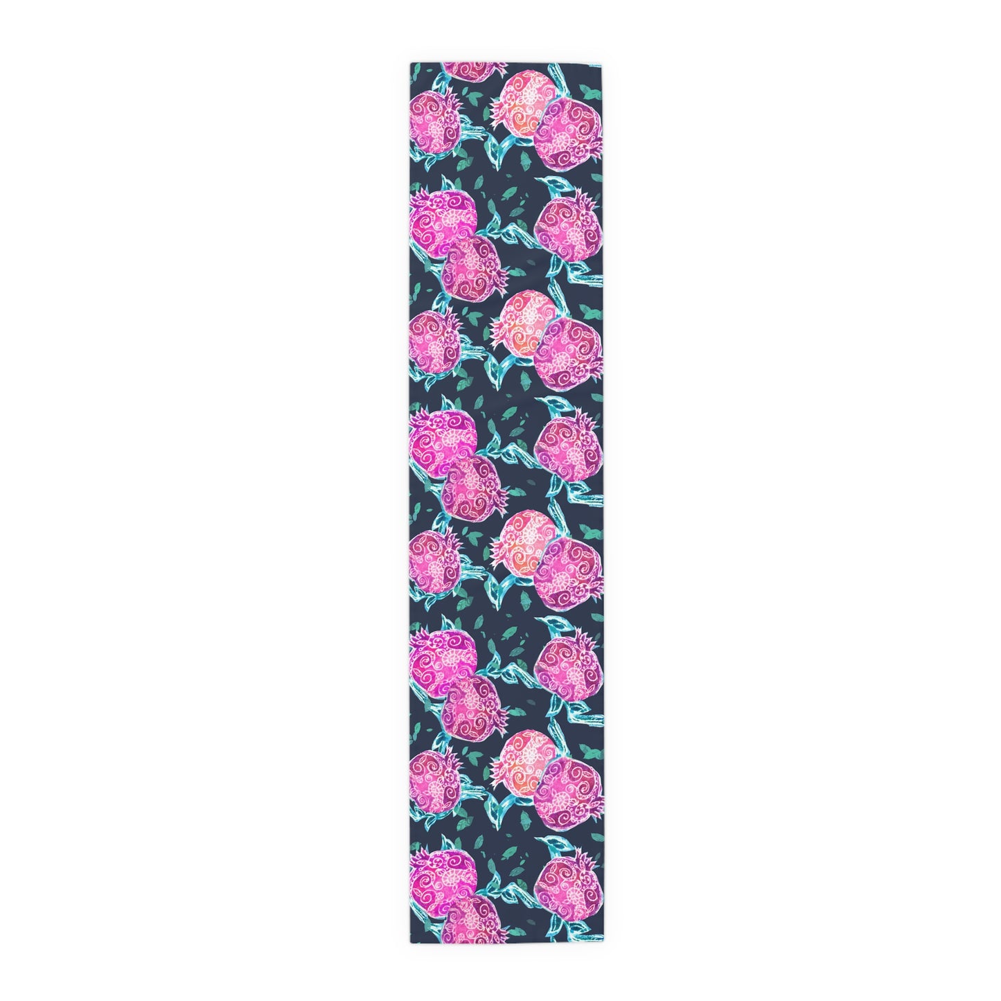 “Pomegranate Whimsy” by Leah Luria Table Runner (Cotton, Poly)