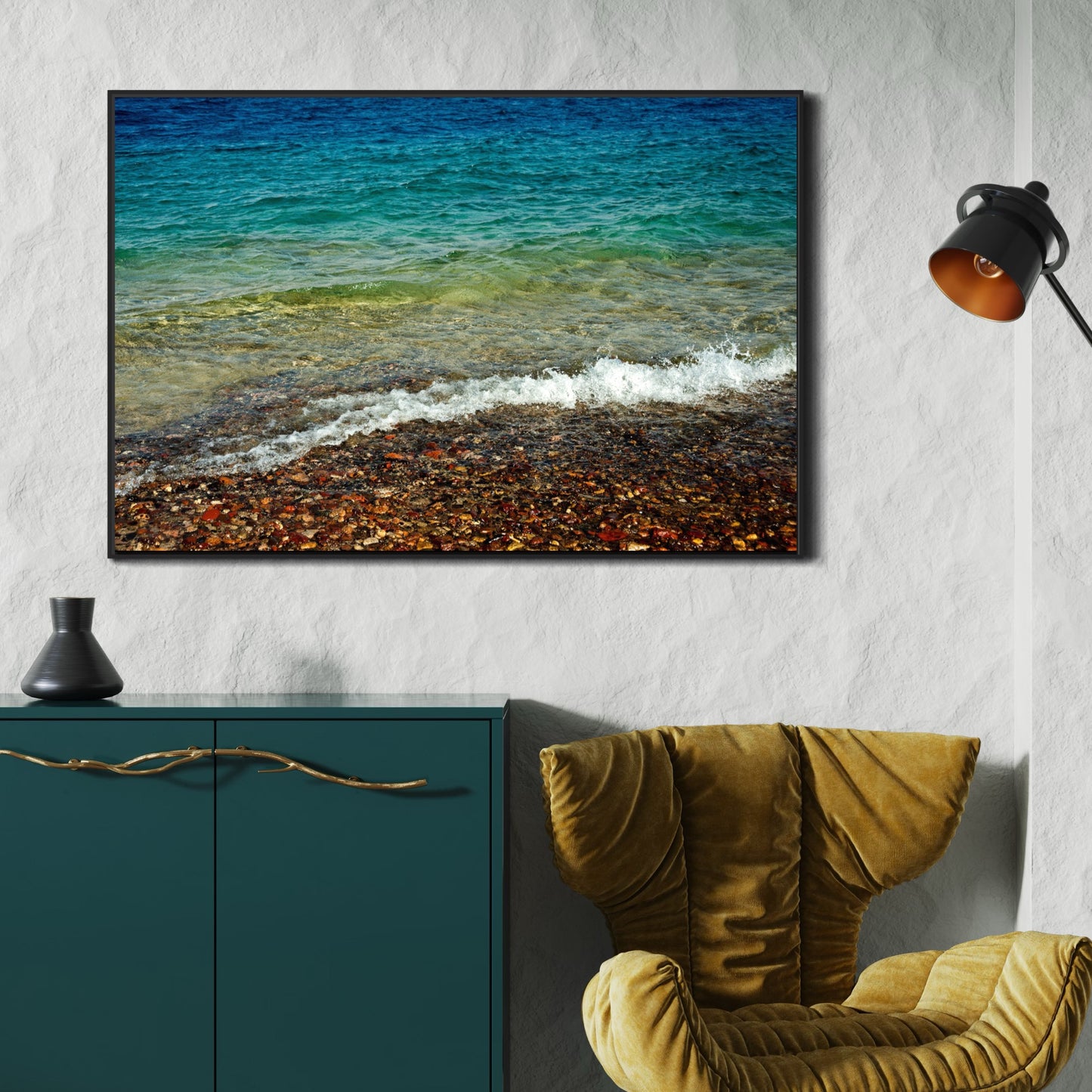 Red Sea Rainbow by Yehoshua Halevi Photograph - Acrylic Print (French Cleat Hanging)