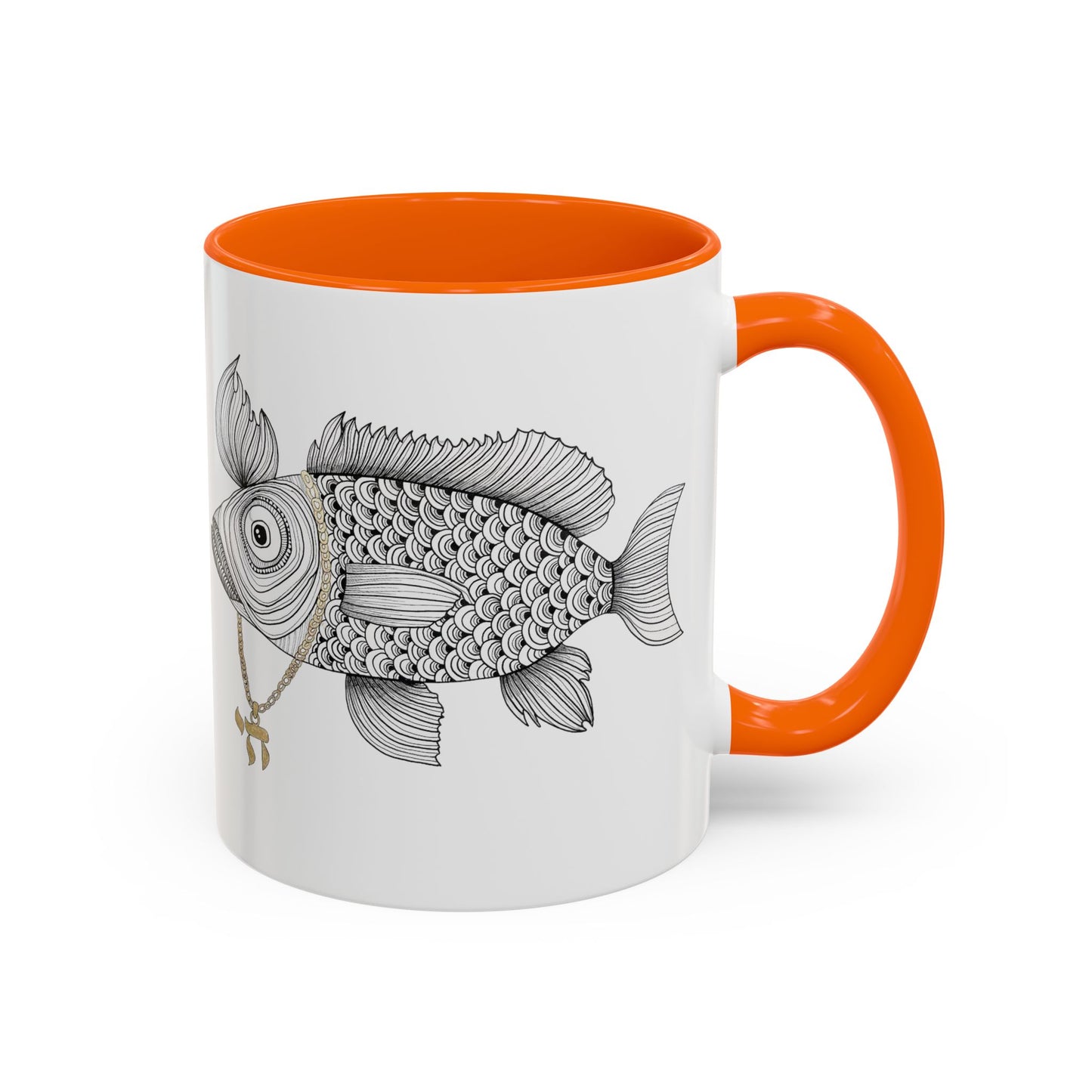 Chai Fish by Yael Flataeur Mug - Multi-Color Options