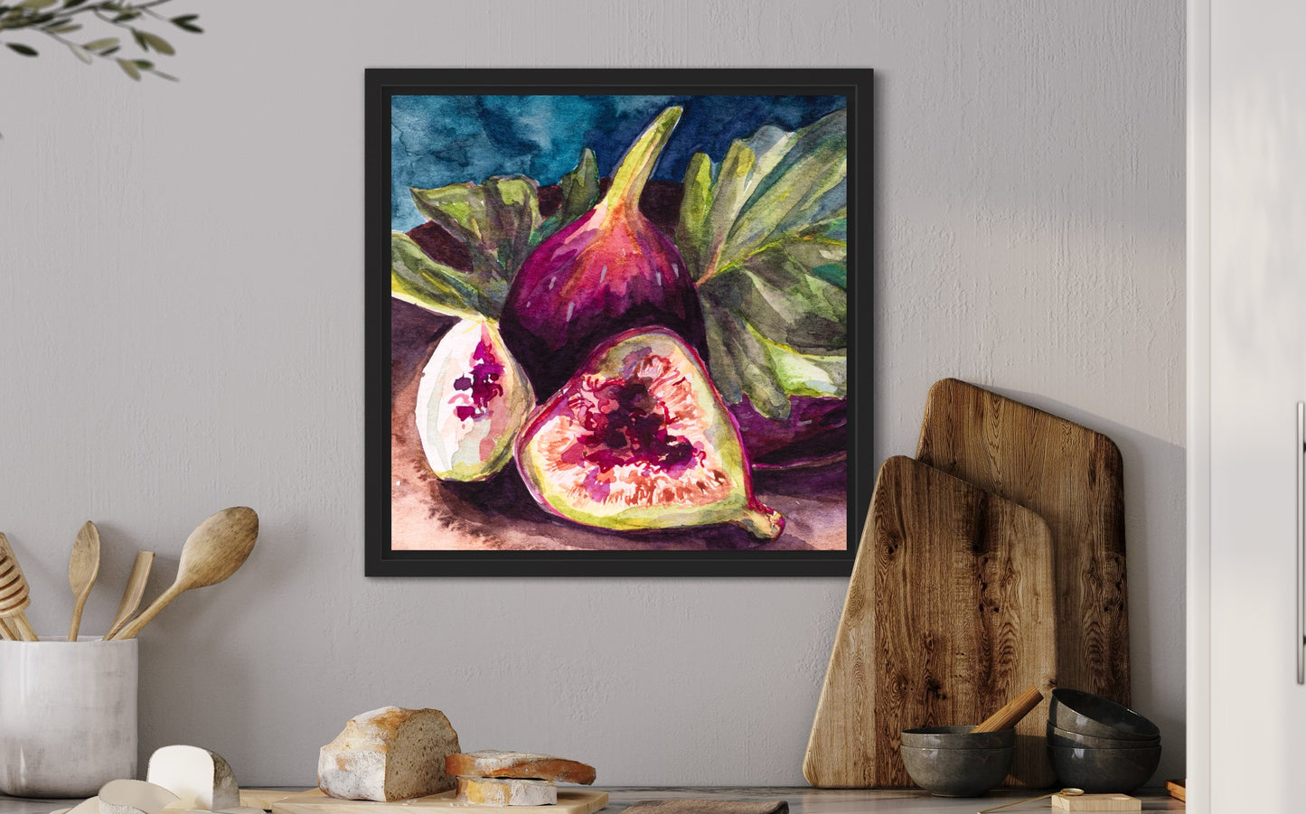 Figs of the 7th Year - Watercolor by Leah Luria