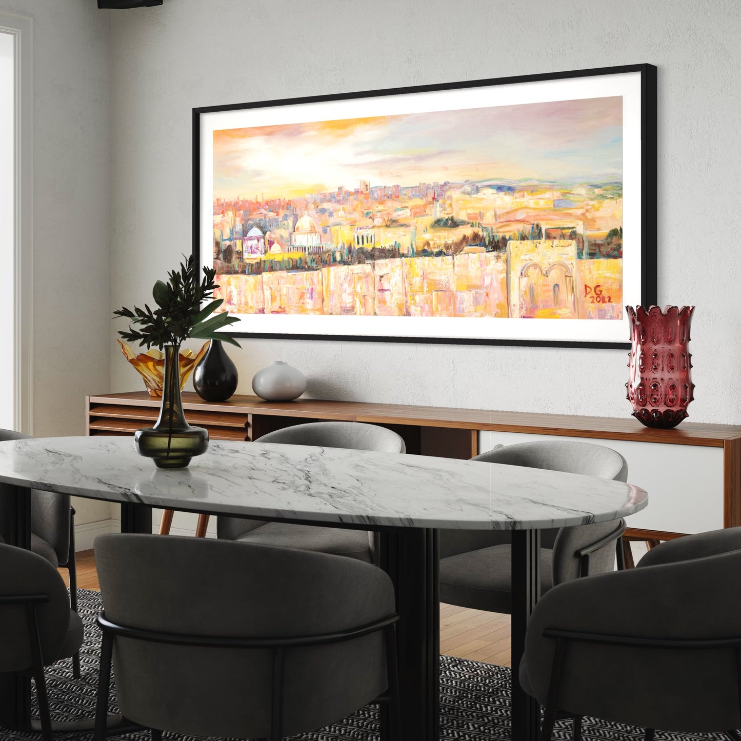 Morning Light Over Jerusalem by Dara Goldschmidt